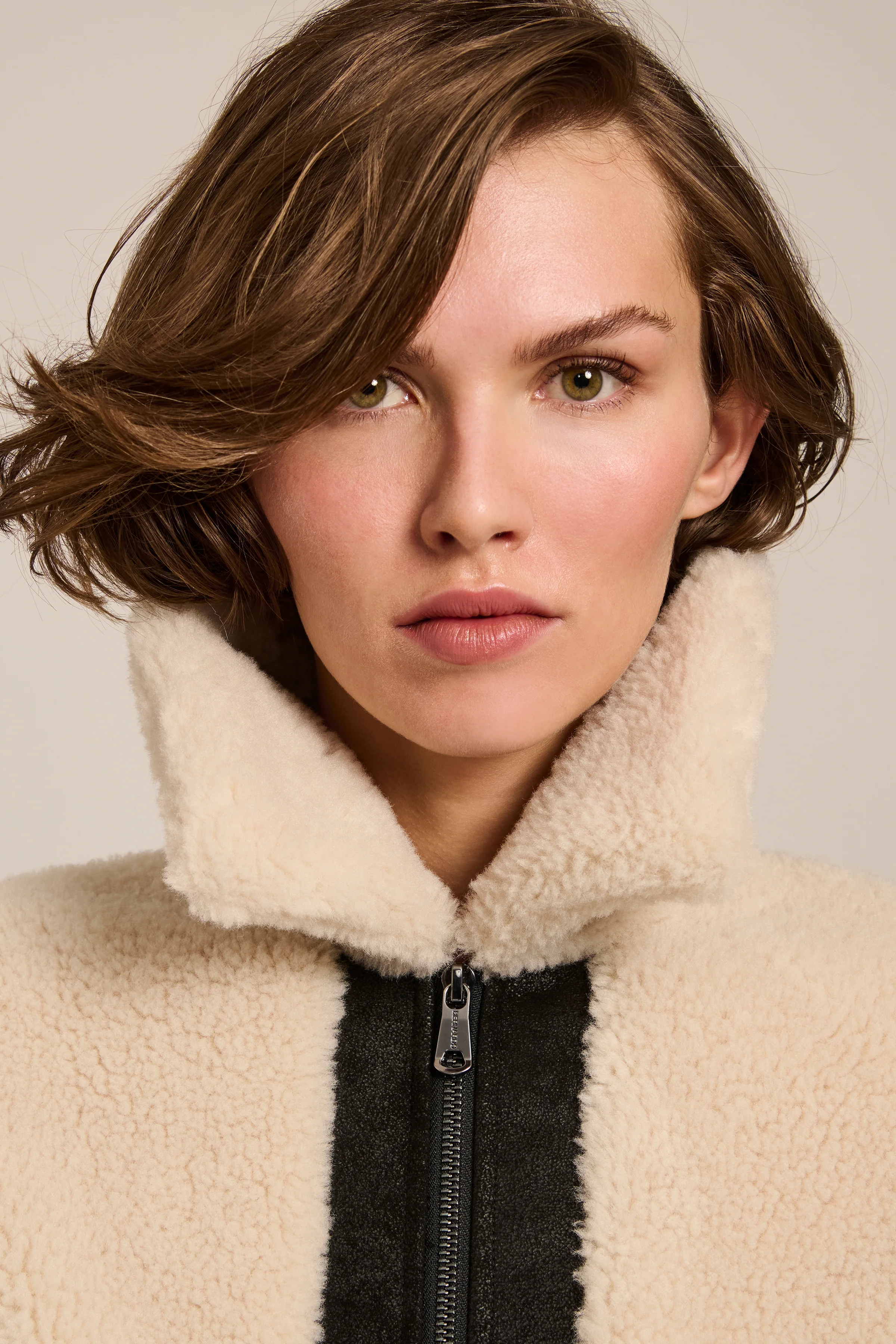Astor Faux Shearling and Leather Jacket - Image 5