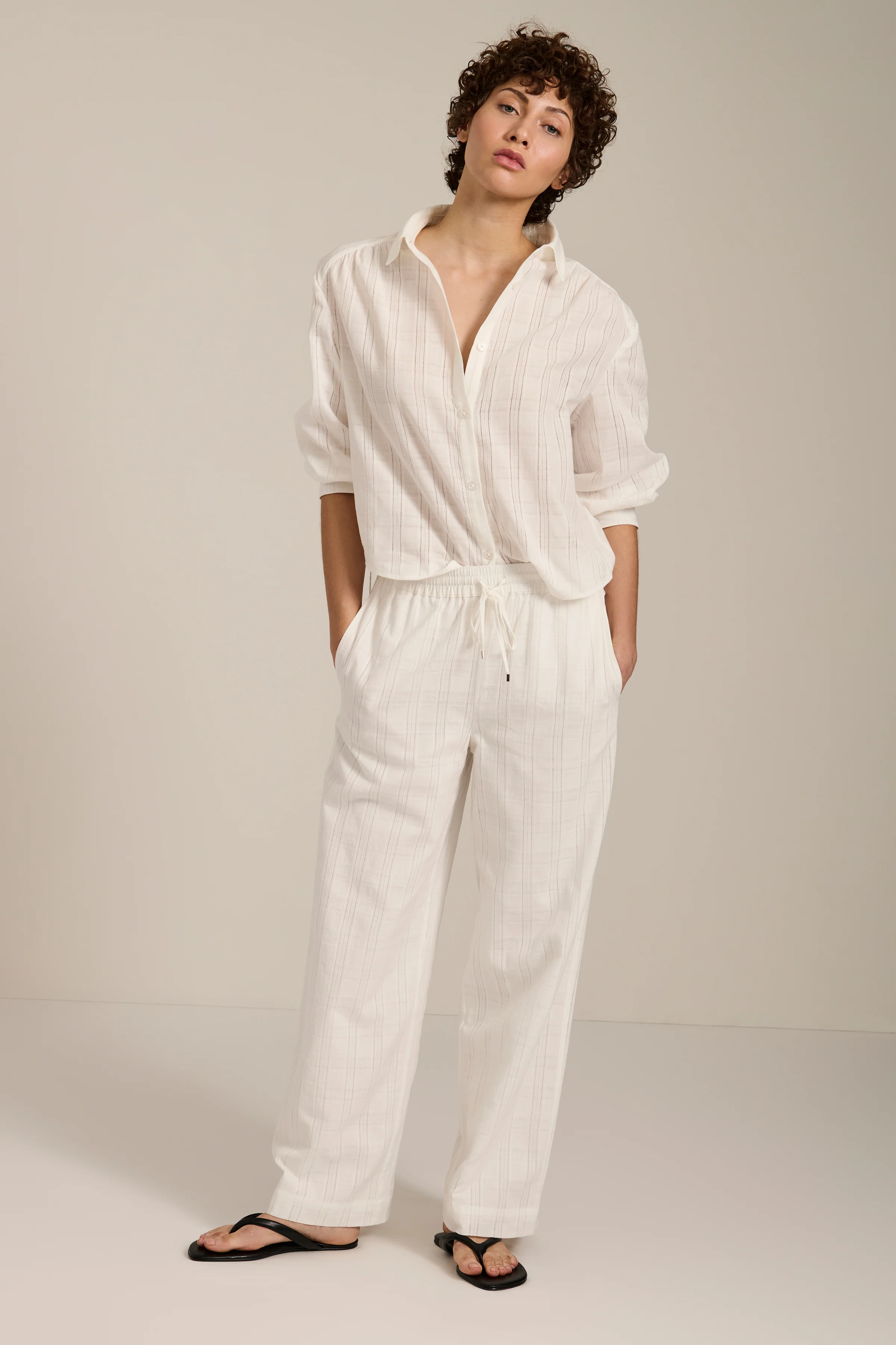 Balloon Sleeve Button Up Shirt - Image 7