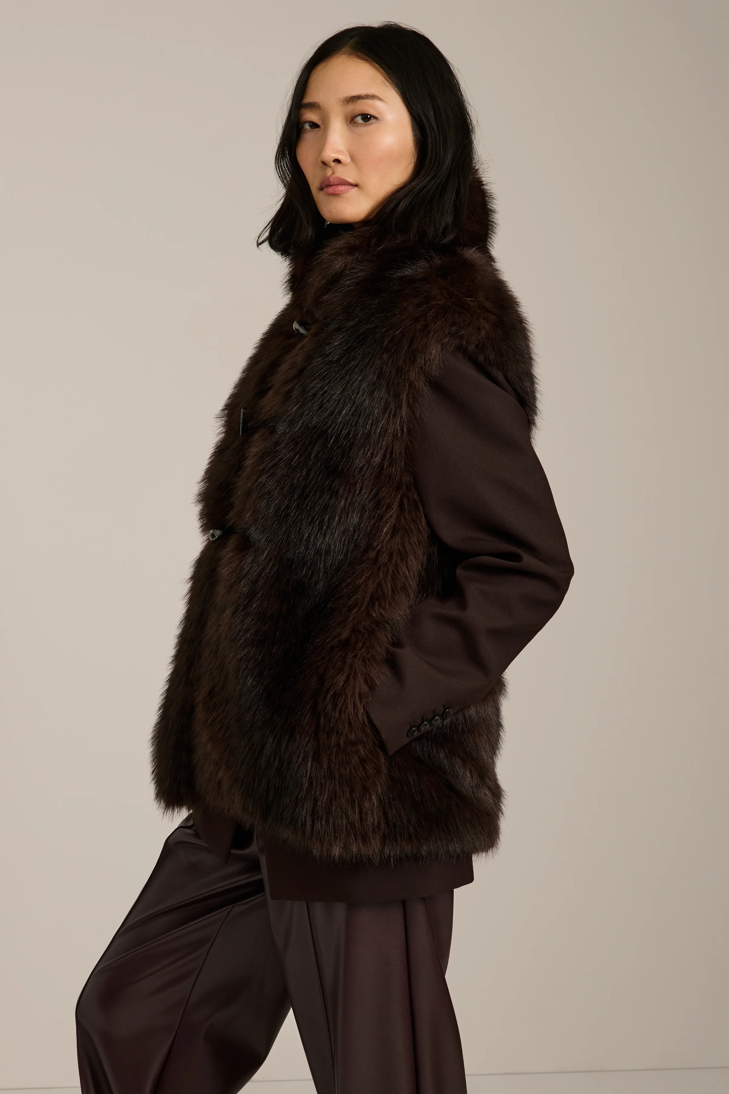 Bowery Spotted Faux Fur Vest - Image 5