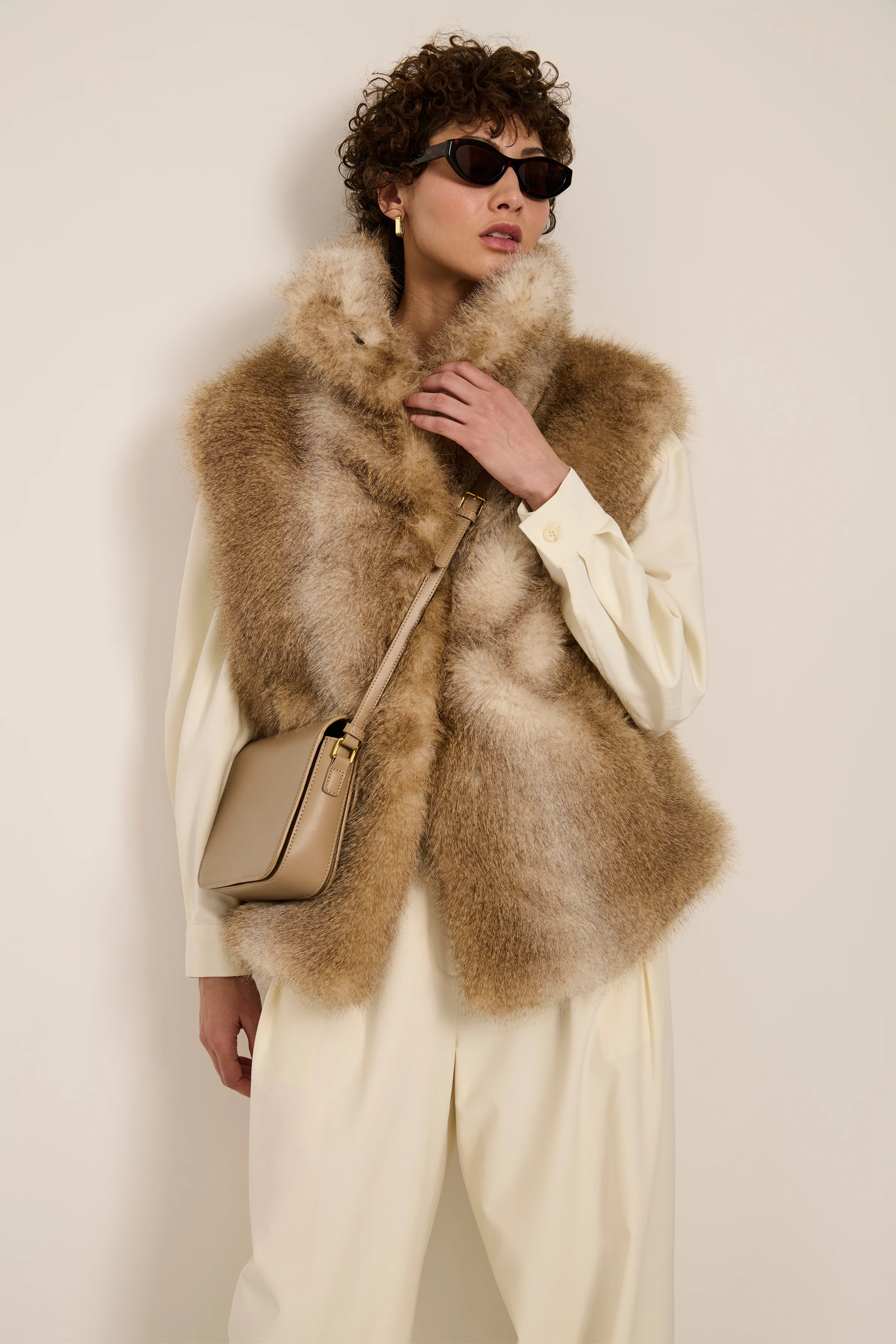 Camille Faux Fur Vest - Image 4