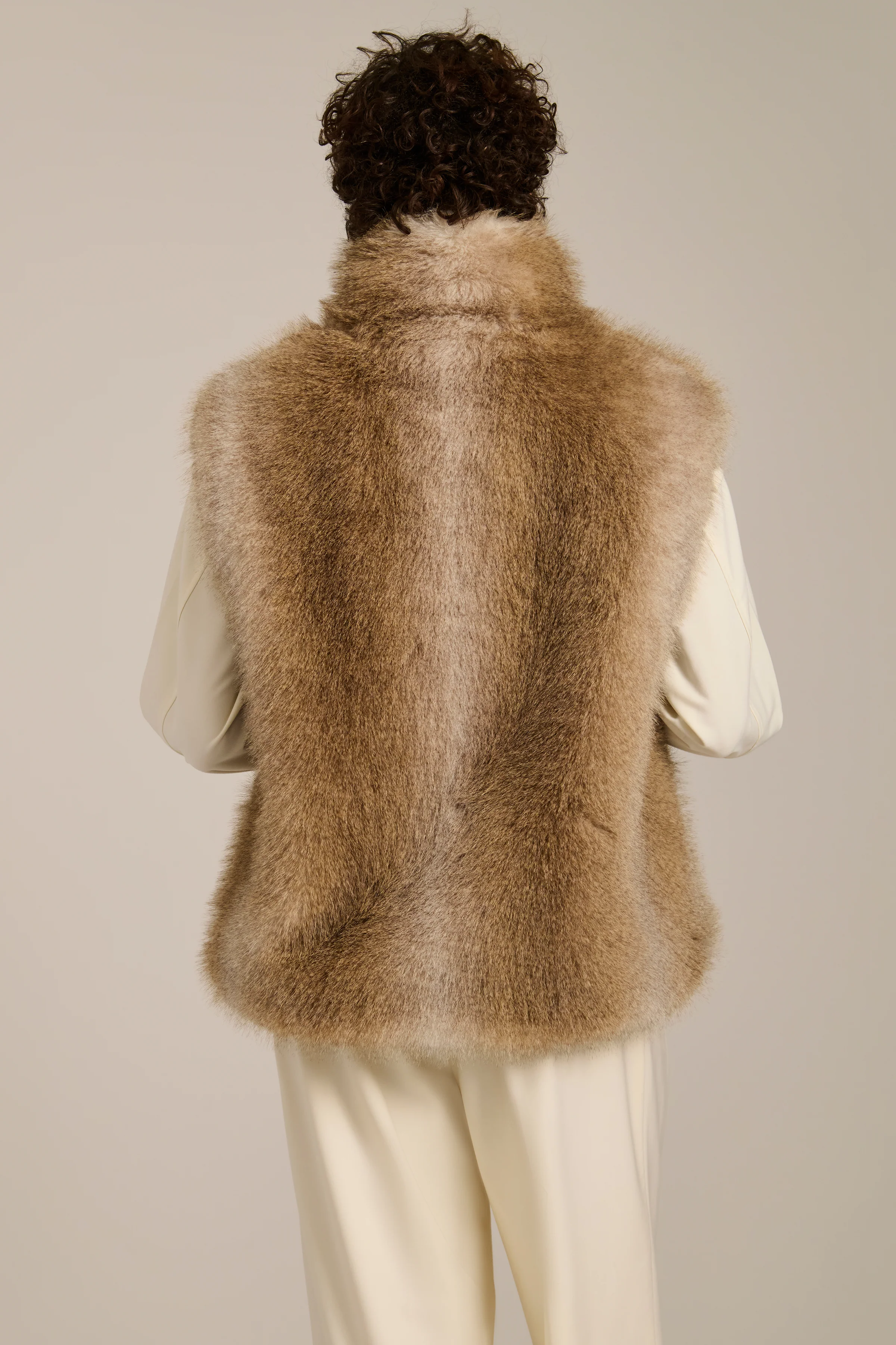 Camille Faux Fur Vest - Image 6