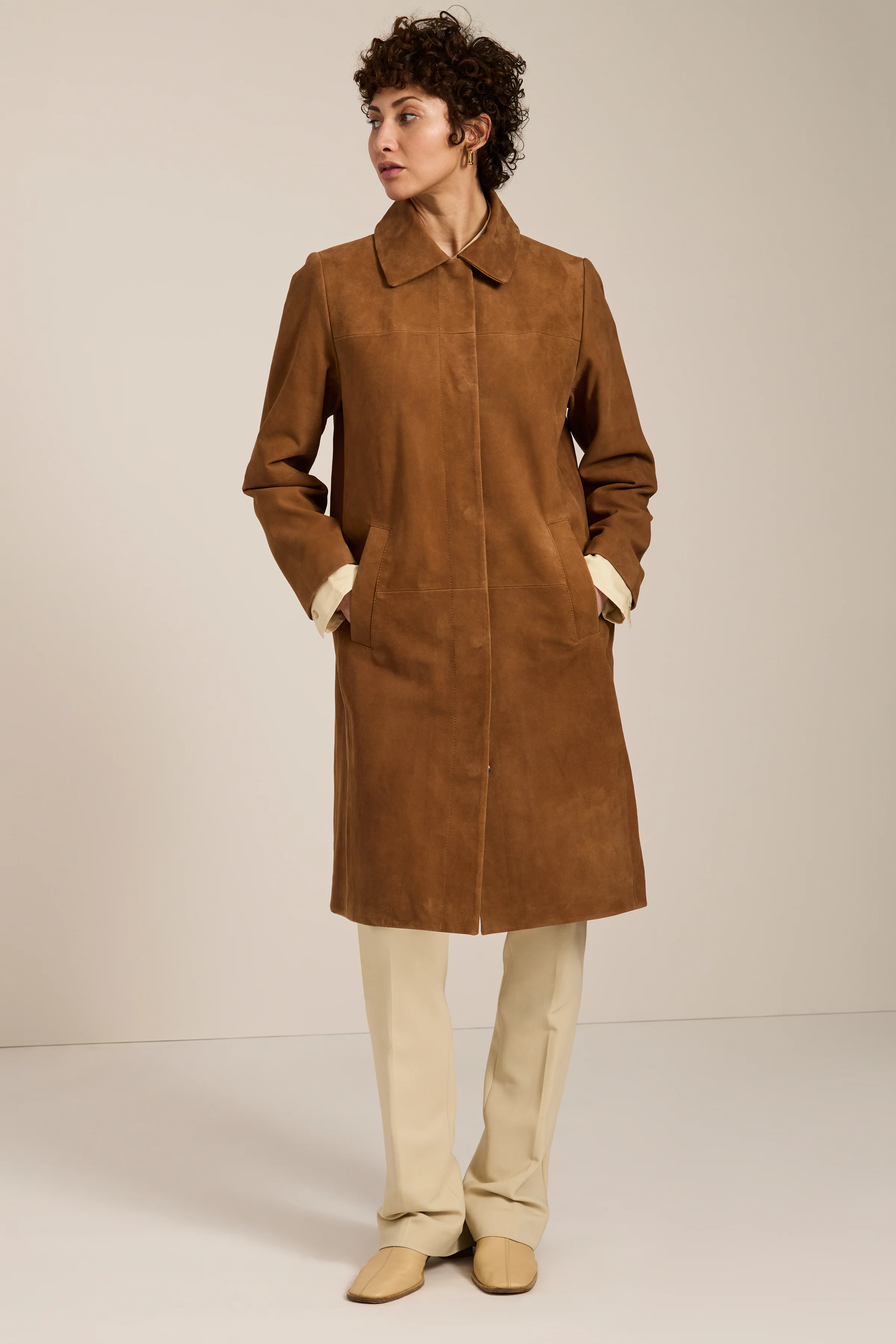 Carnegie Suede Car Coat - Image 3