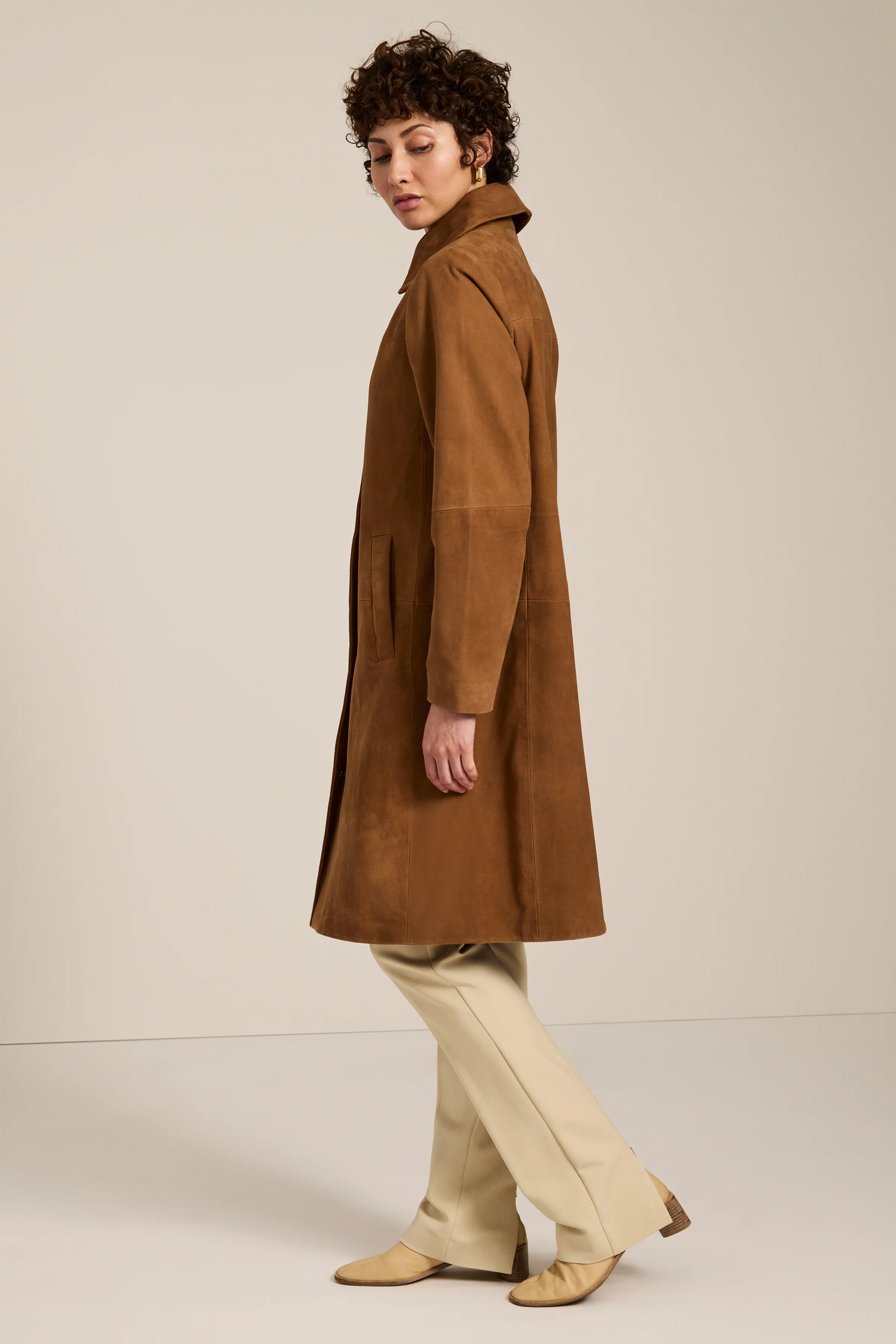 Carnegie Suede Car Coat - Image 4
