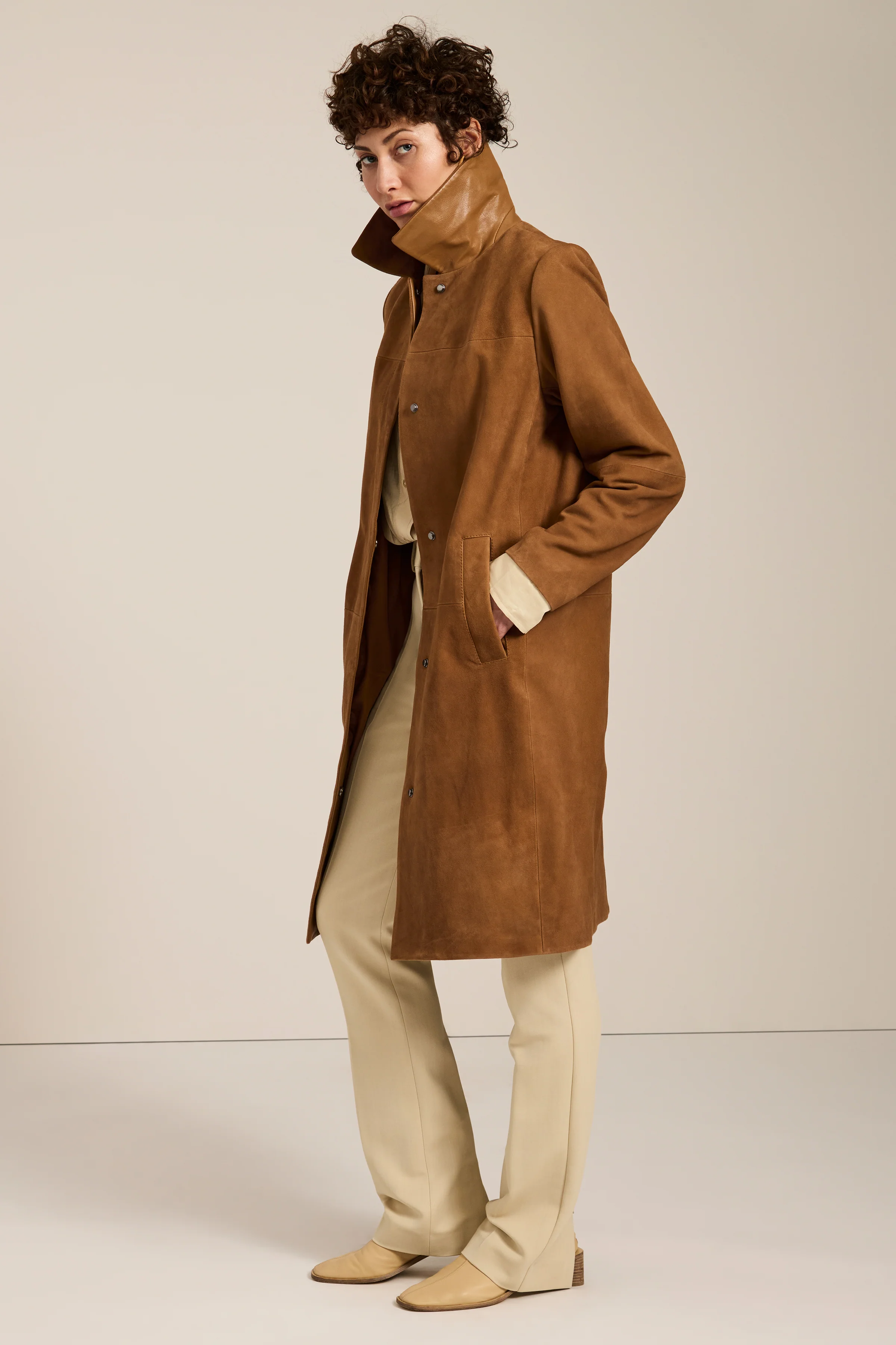 Carnegie Suede Car Coat - Image 5