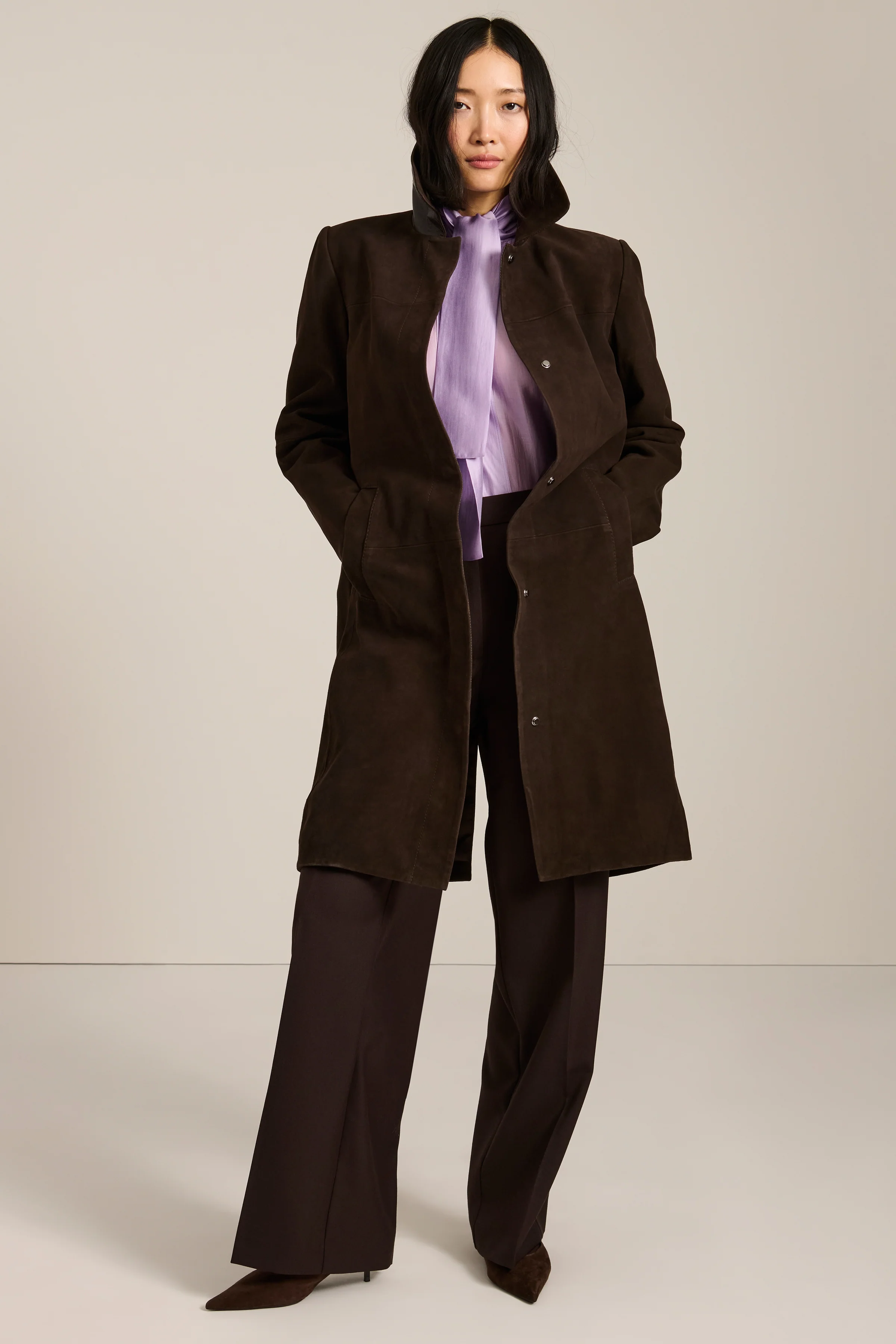 Carnegie Suede Car Coat - Image 3