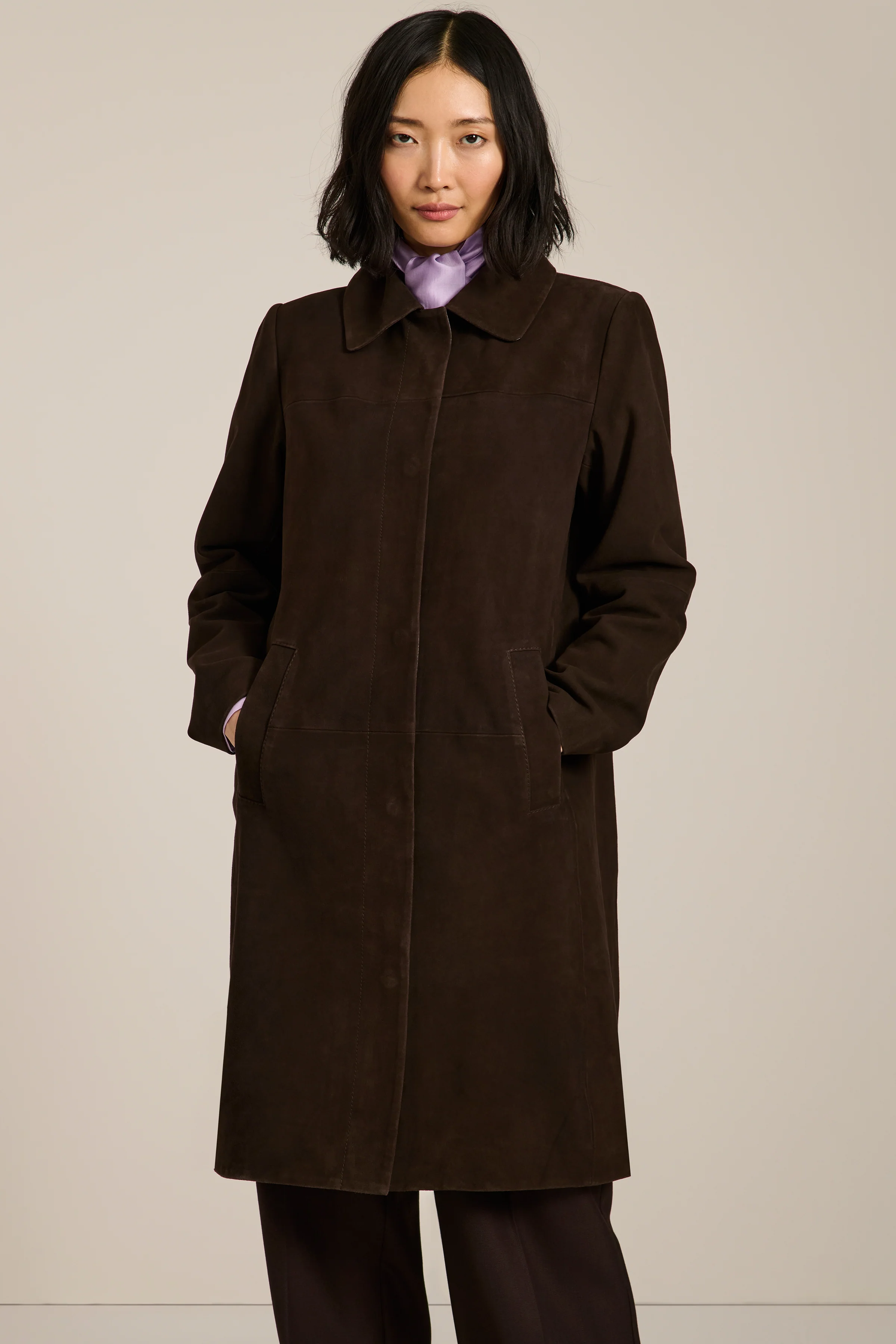 Carnegie Suede Car Coat - Image 4