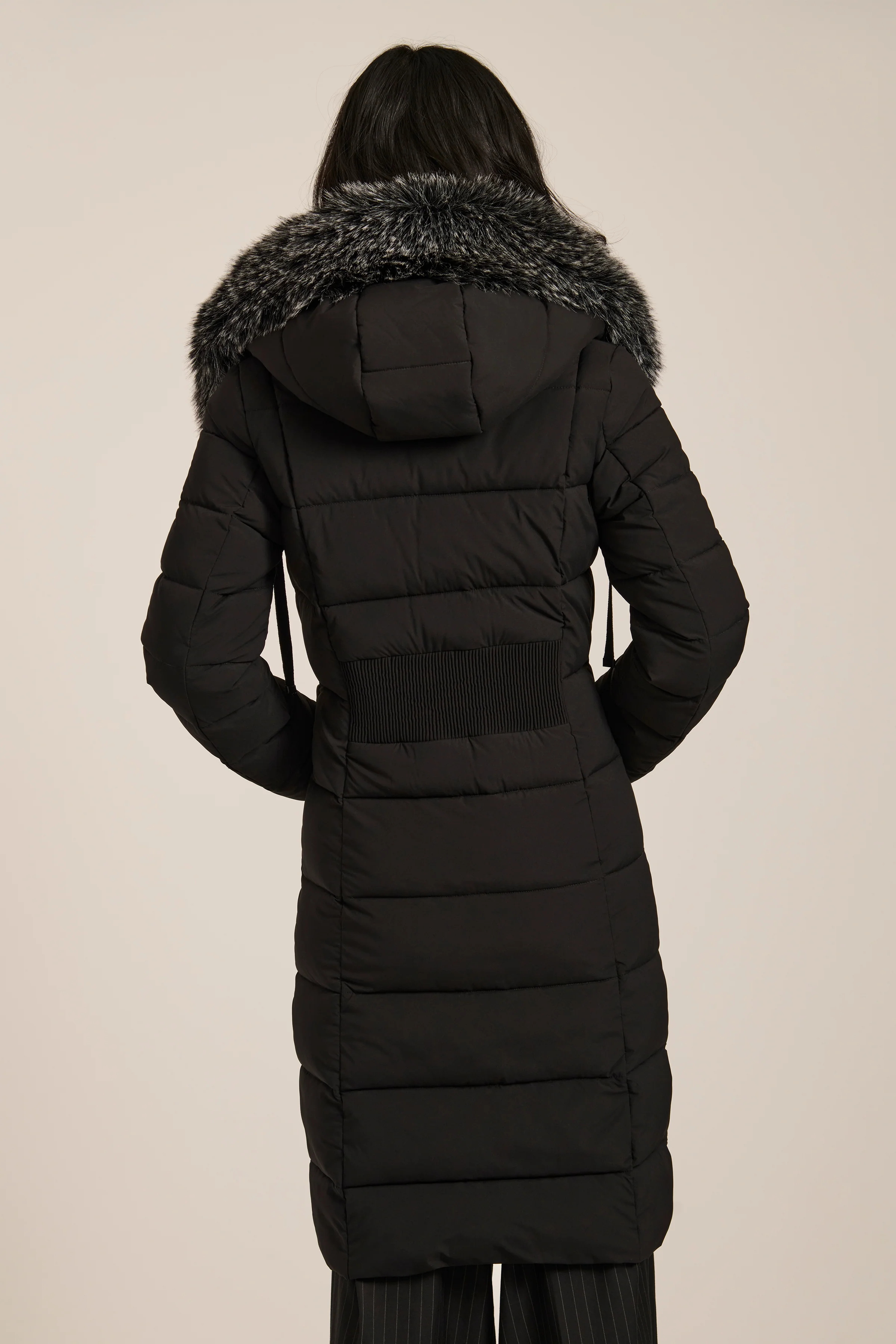 Celia Faux Fur Hooded Puffer Coat - Image 6