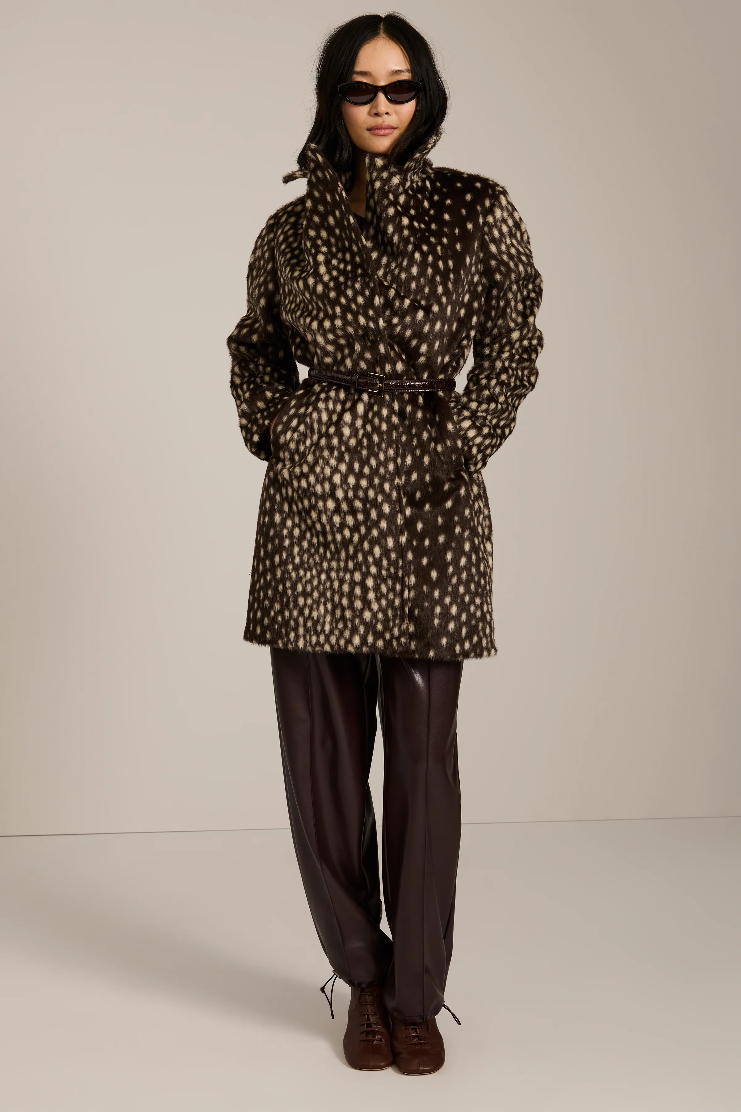 Dakota Bambi Print Tailored Coat - Image 4