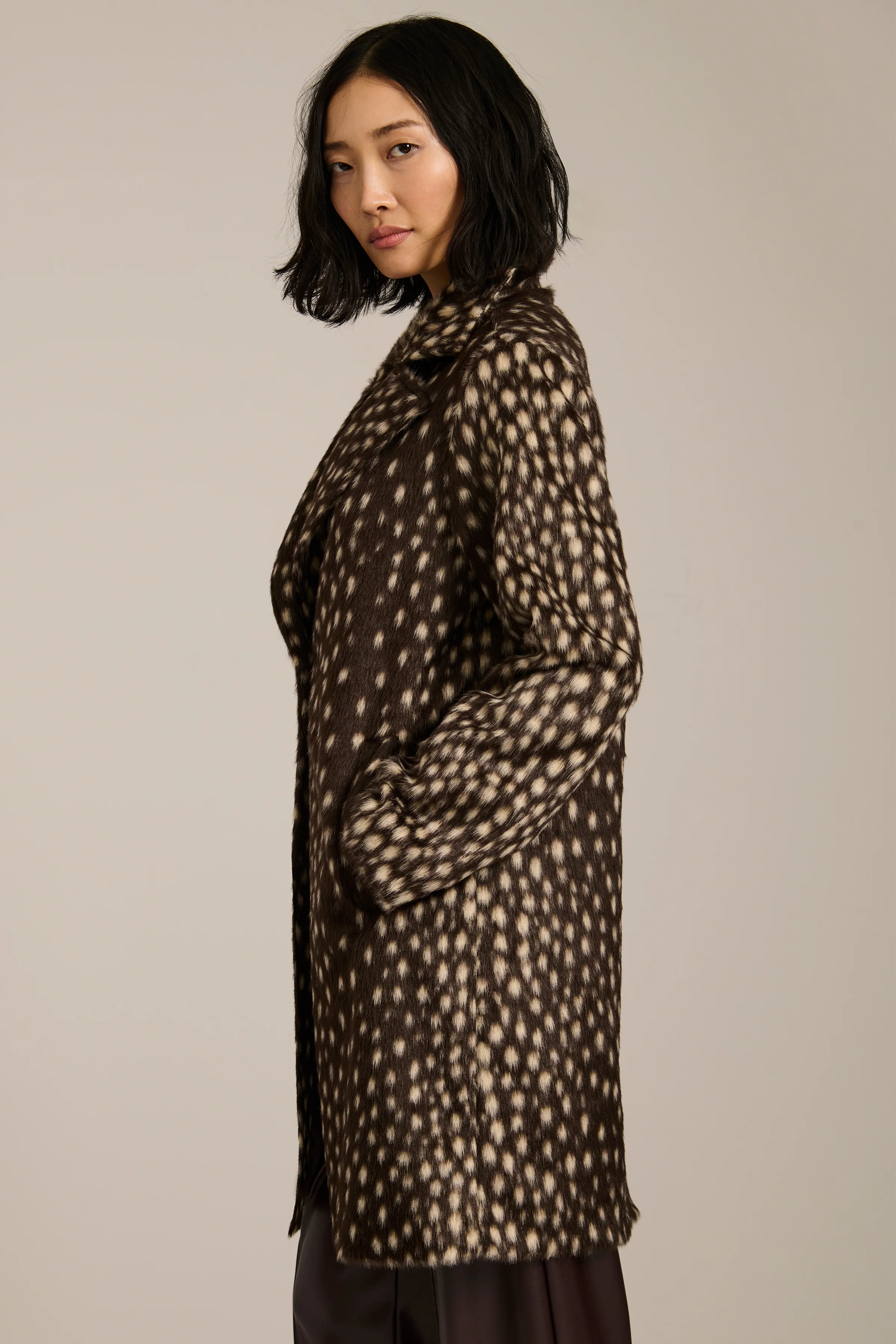 Dakota Bambi Print Tailored Coat - Image 5
