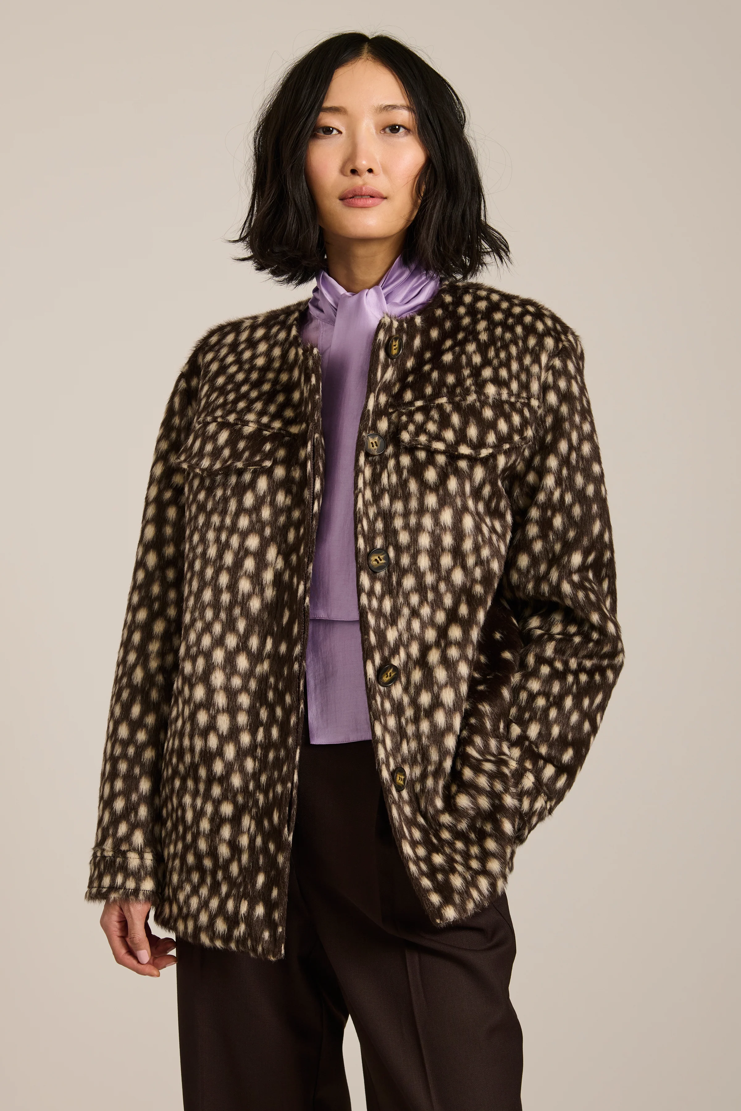 Dakota Bambi Print Utility Jacket - Image 3
