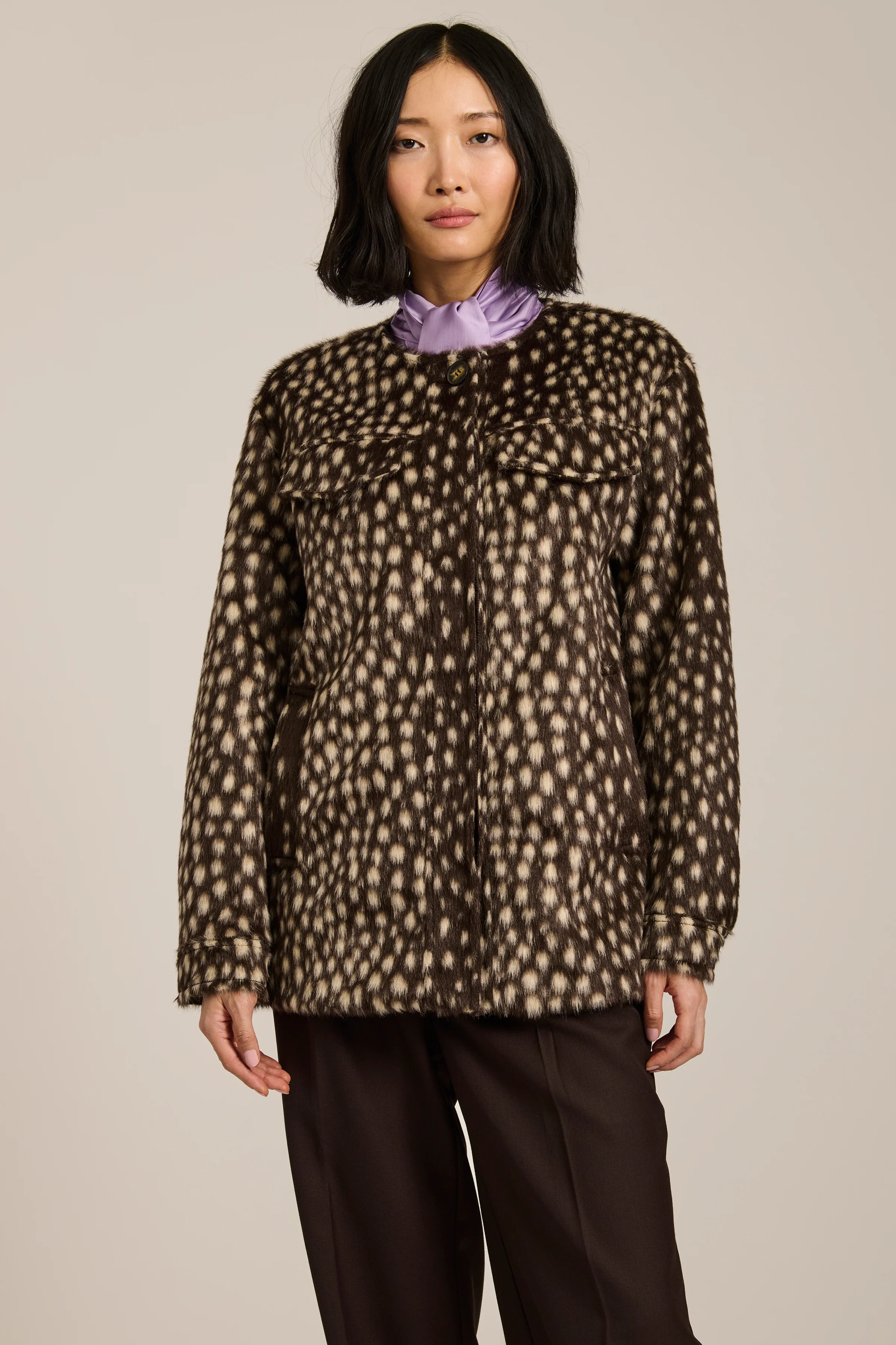 Dakota Bambi Print Utility Jacket - Image 5