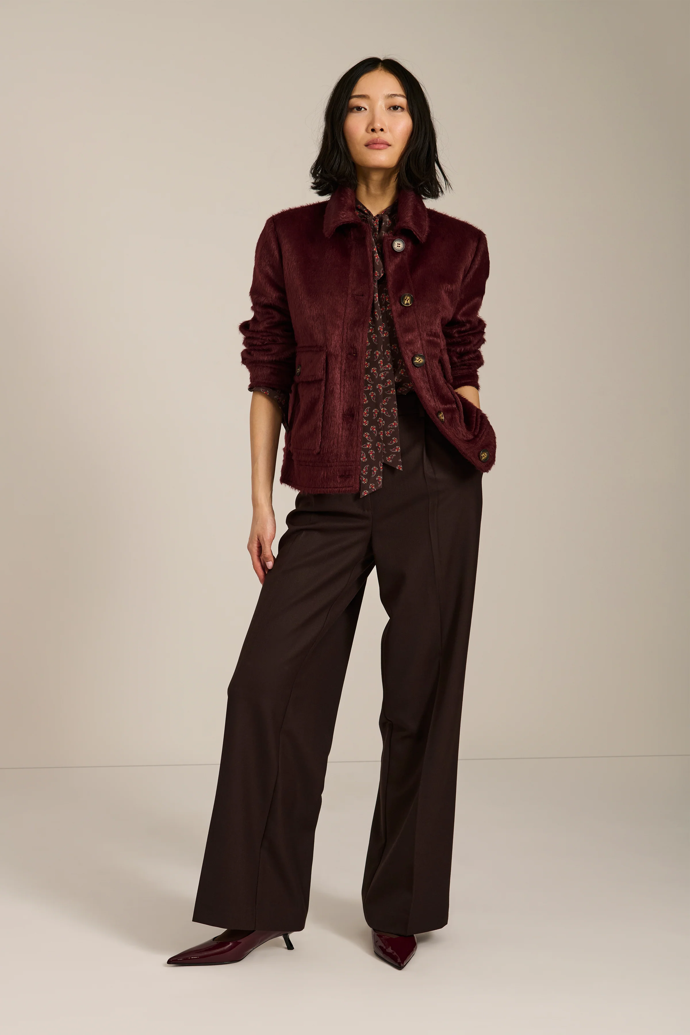 Dakota Faux Calf Hair Jacket - Image 2