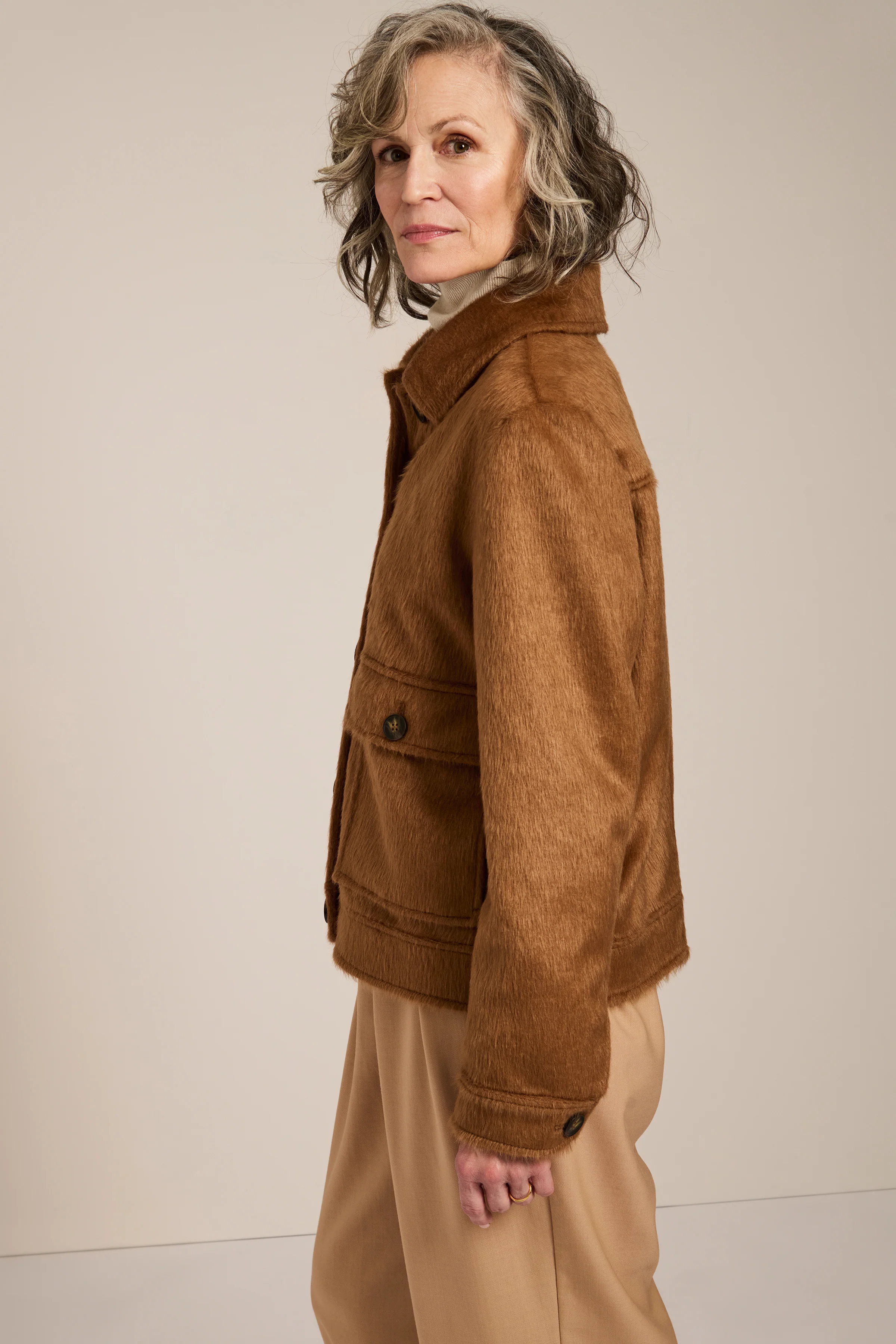 Dakota Faux Calf Hair Jacket - Image 3