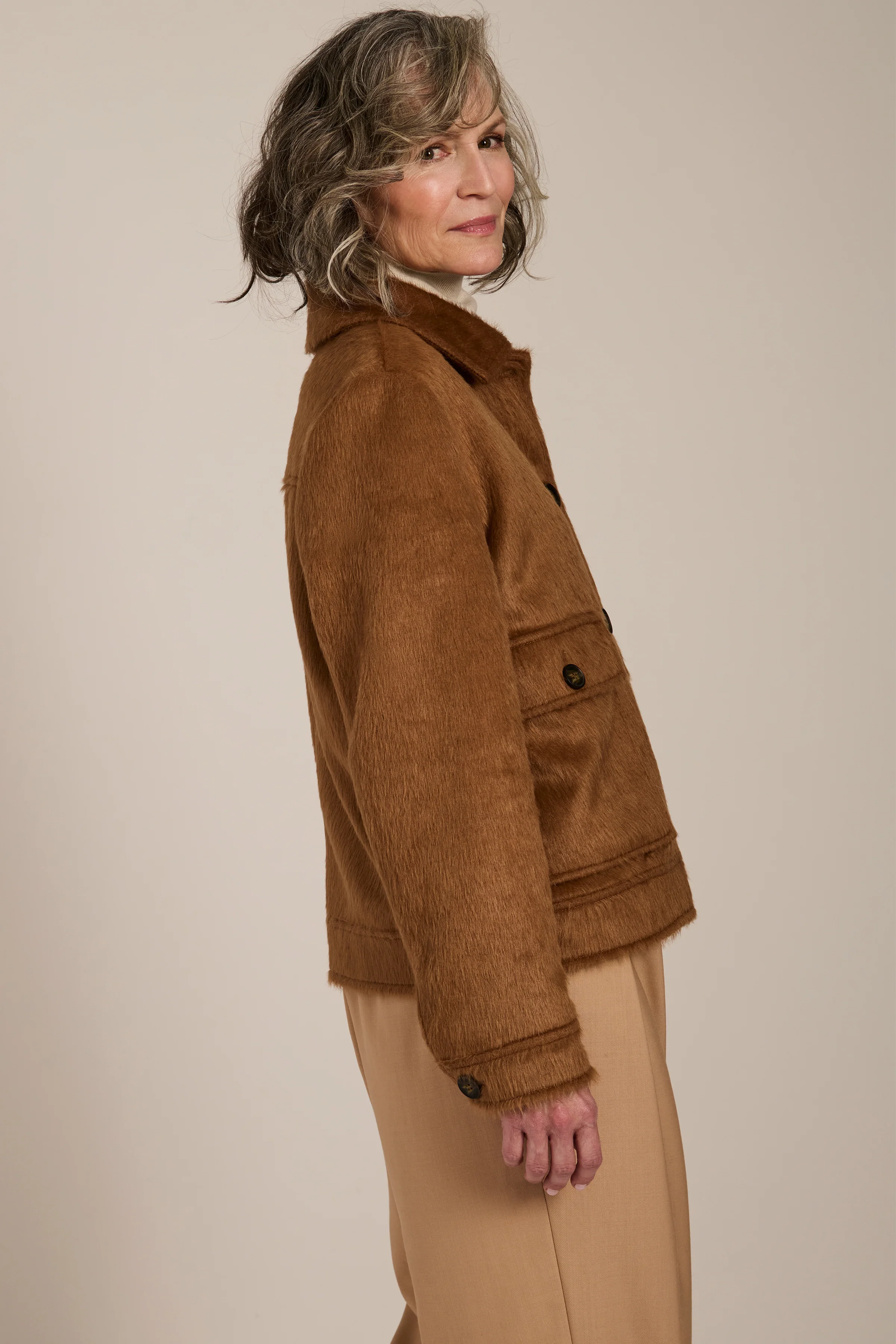 Dakota Faux Calf Hair Jacket - Image 5