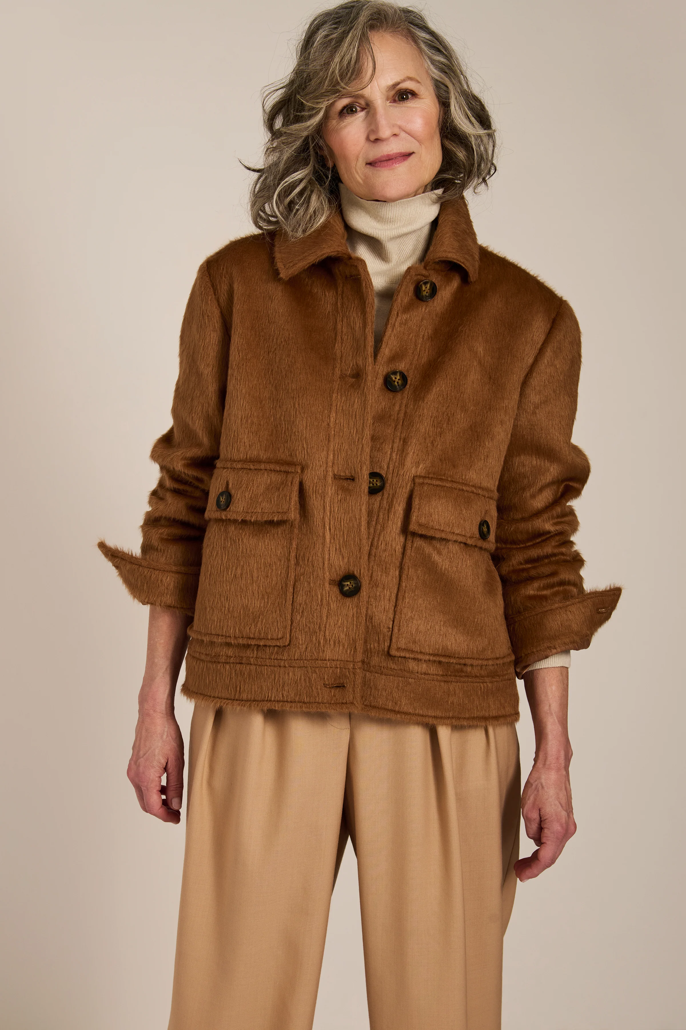 Dakota Faux Calf Hair Jacket - Image 6