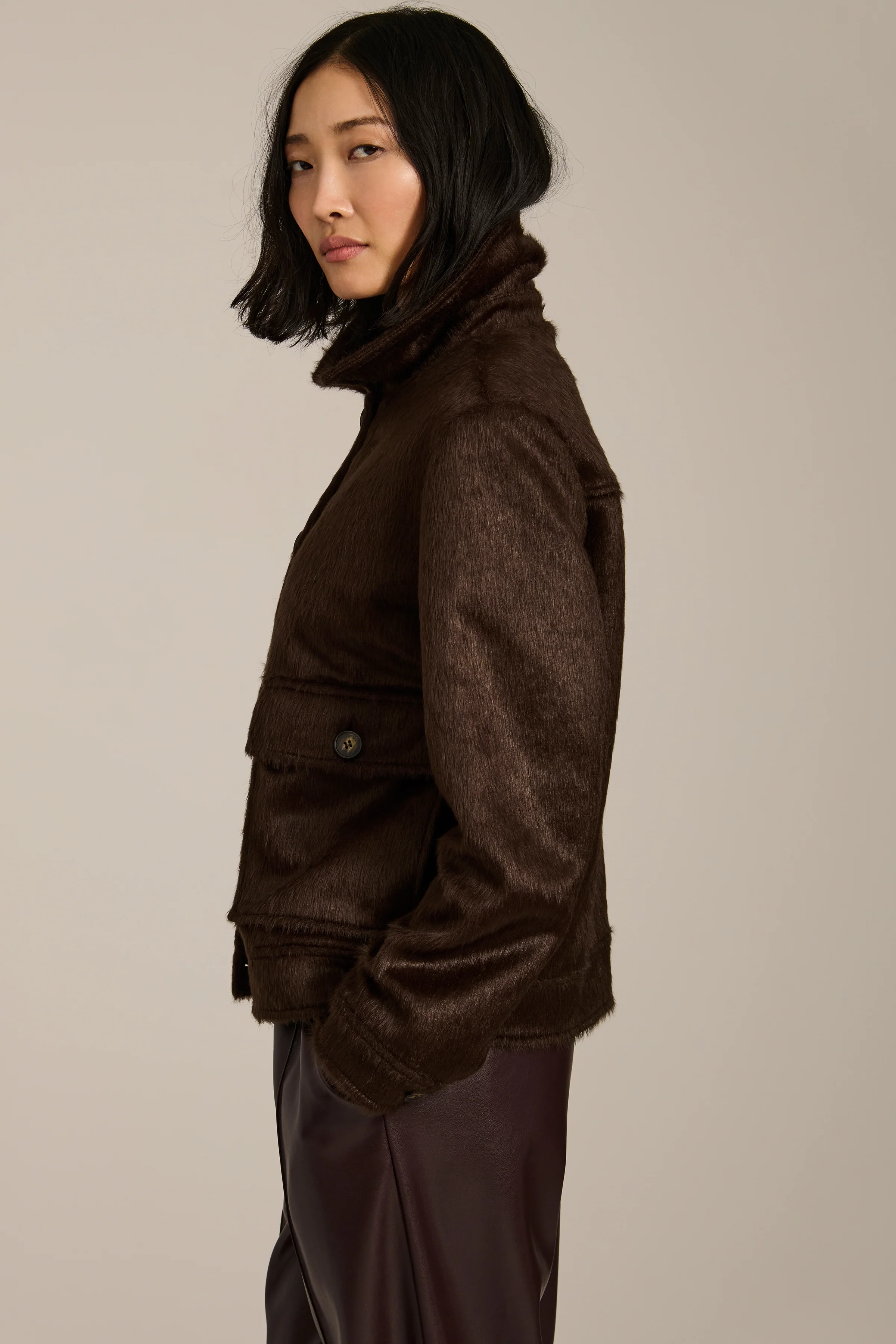 Dakota Faux Calf Hair Jacket - Image 3