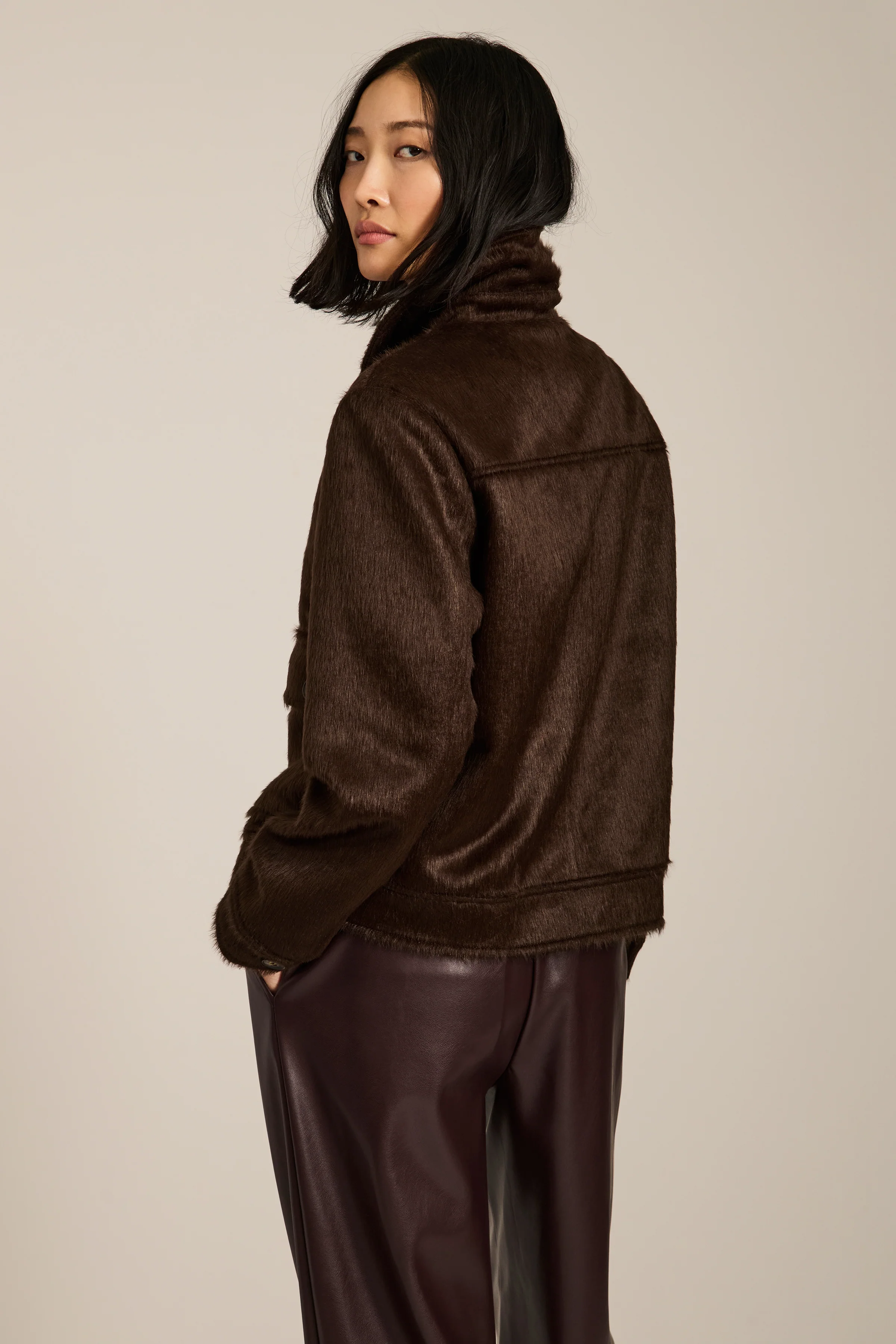 Dakota Faux Calf Hair Jacket - Image 5