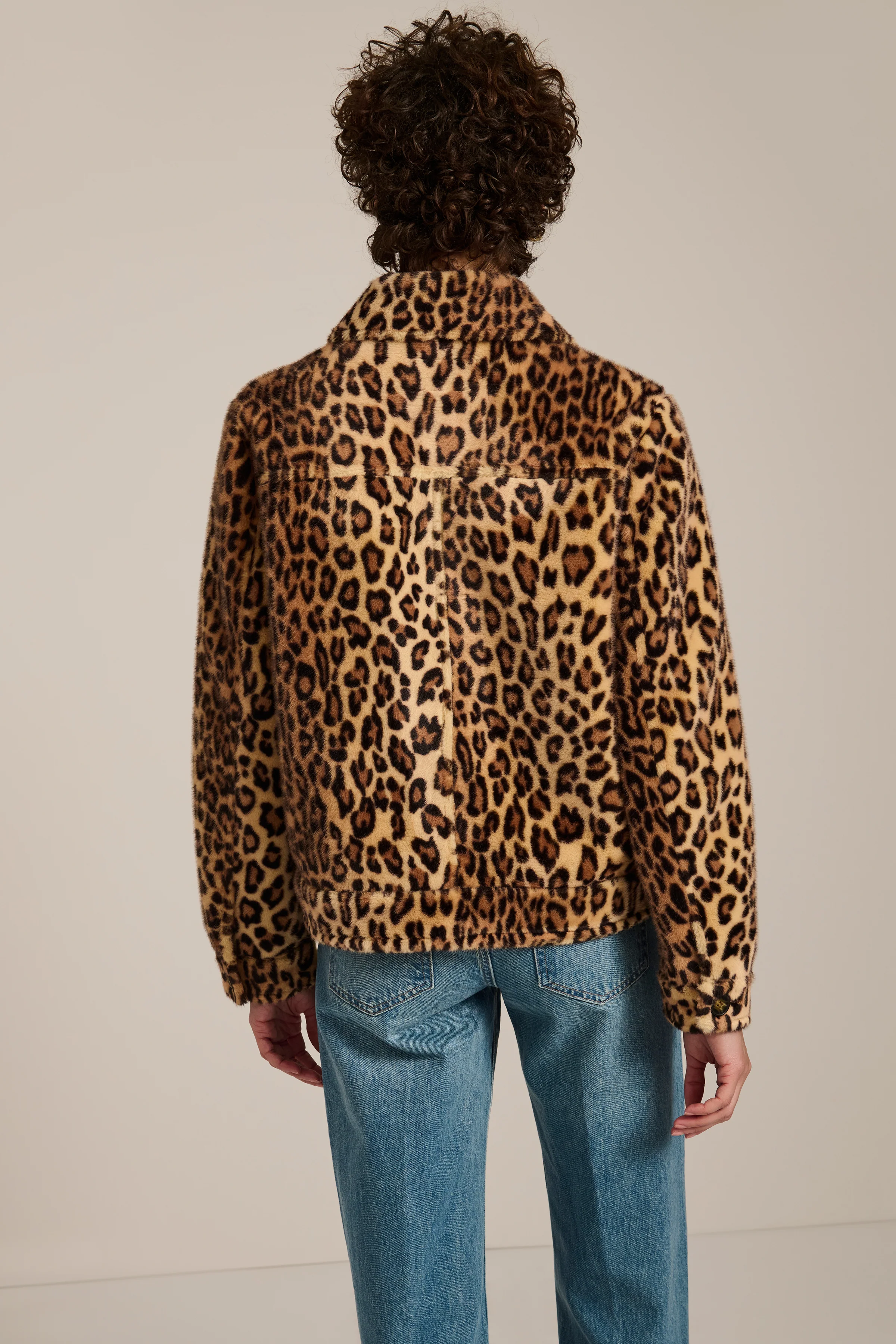 Dakota Leopard Print Faux Fur Jacket - Image 6