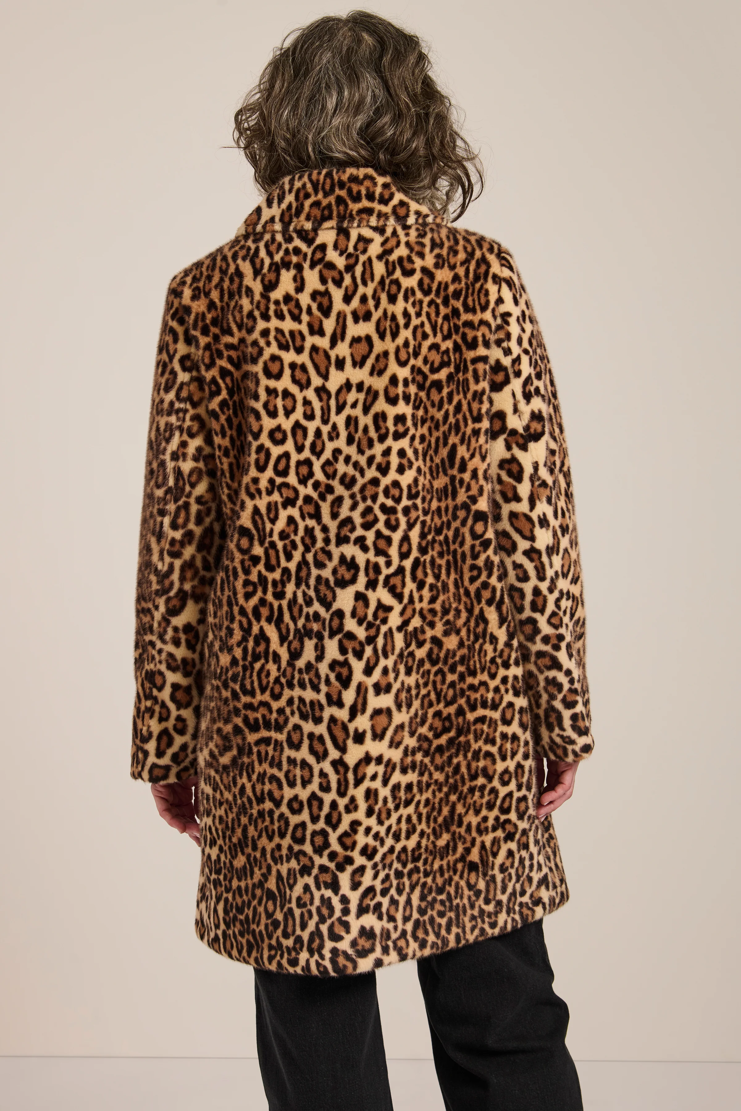Dakota Leopard Print Tailored Coat - Image 4