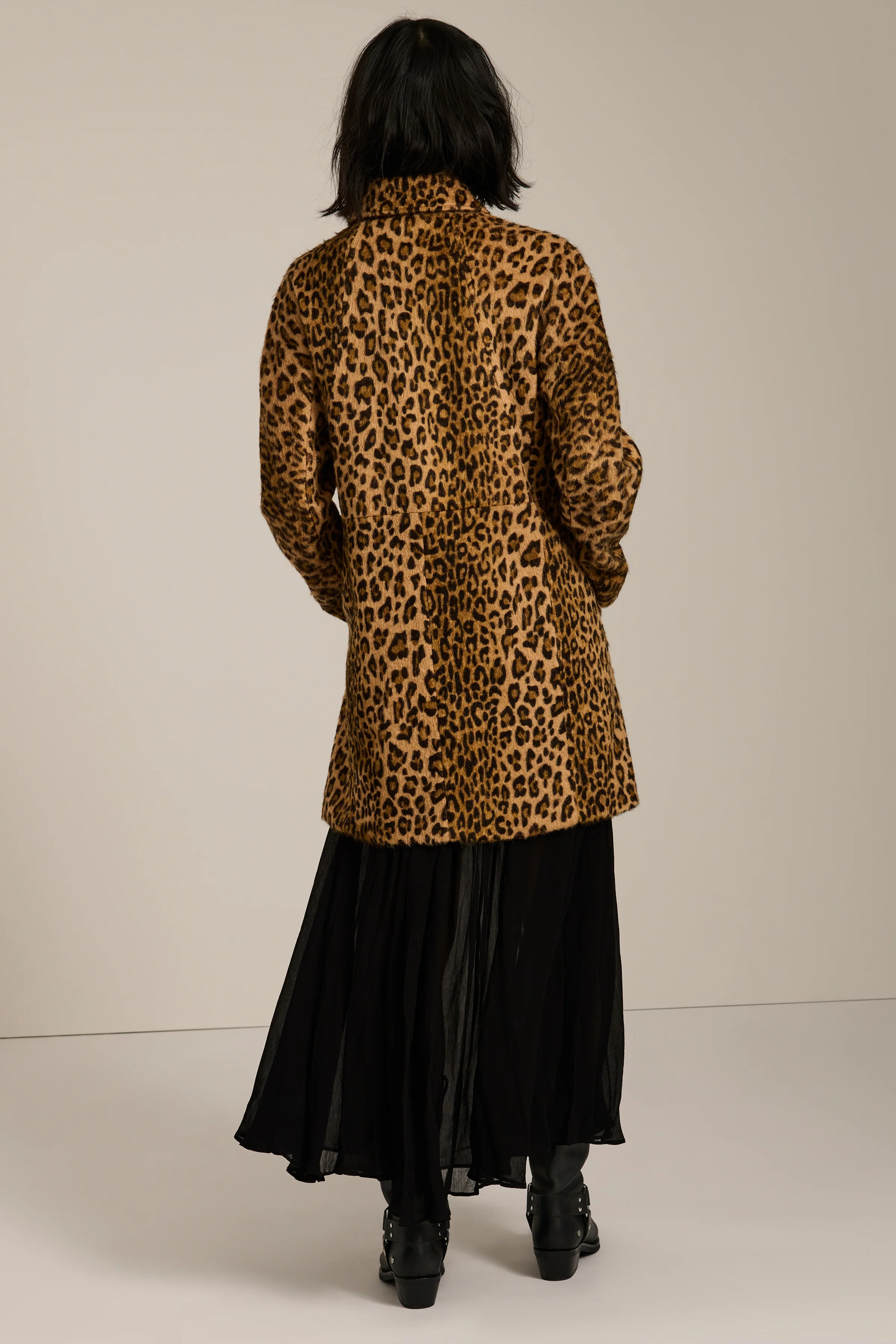 Downtown Brushed Leopard Print Coat - Image 6