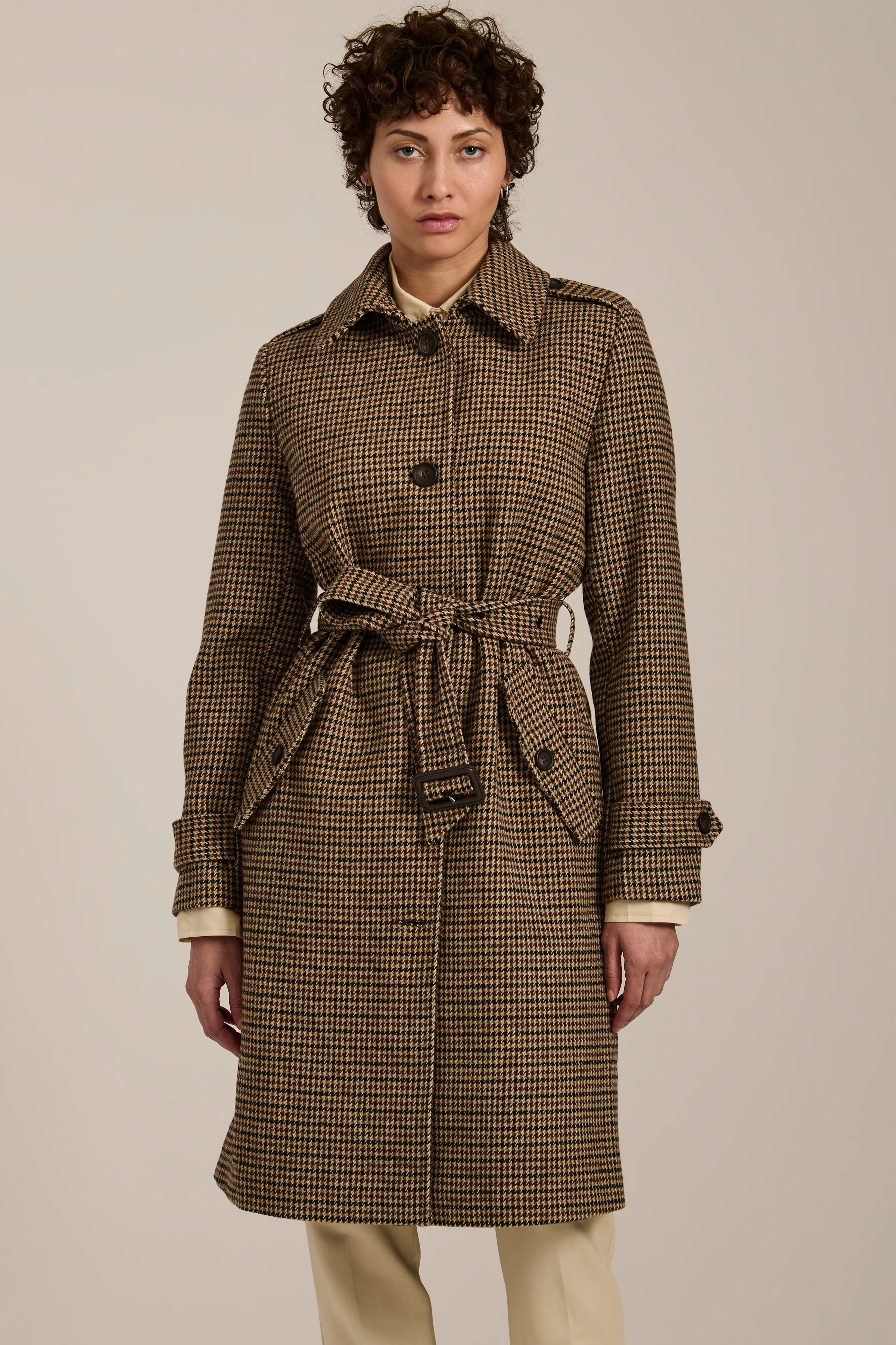 Greenwich Gingham Belted Coat - Image 2