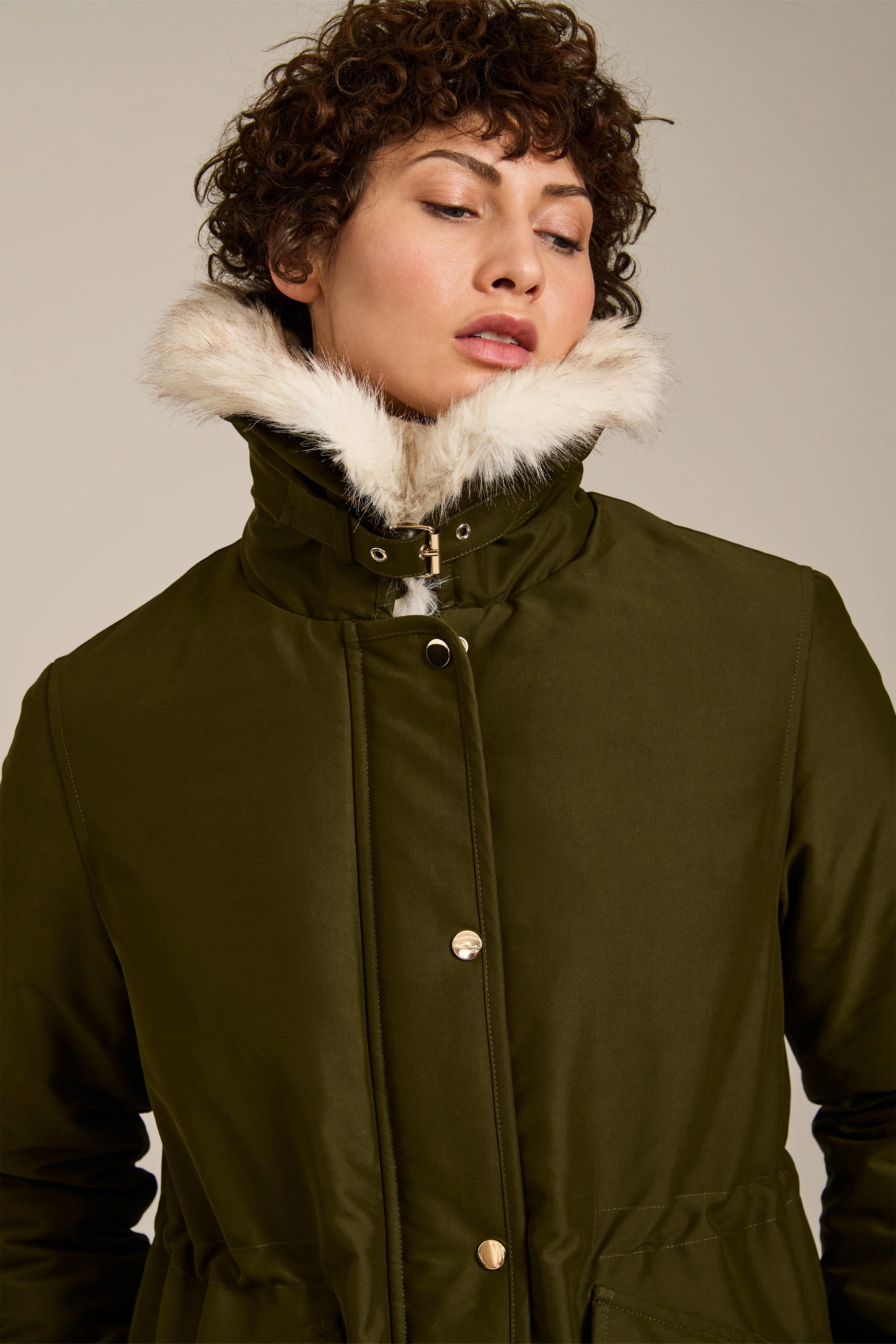 Hazel Faux Fur Trim Parka - Image 3