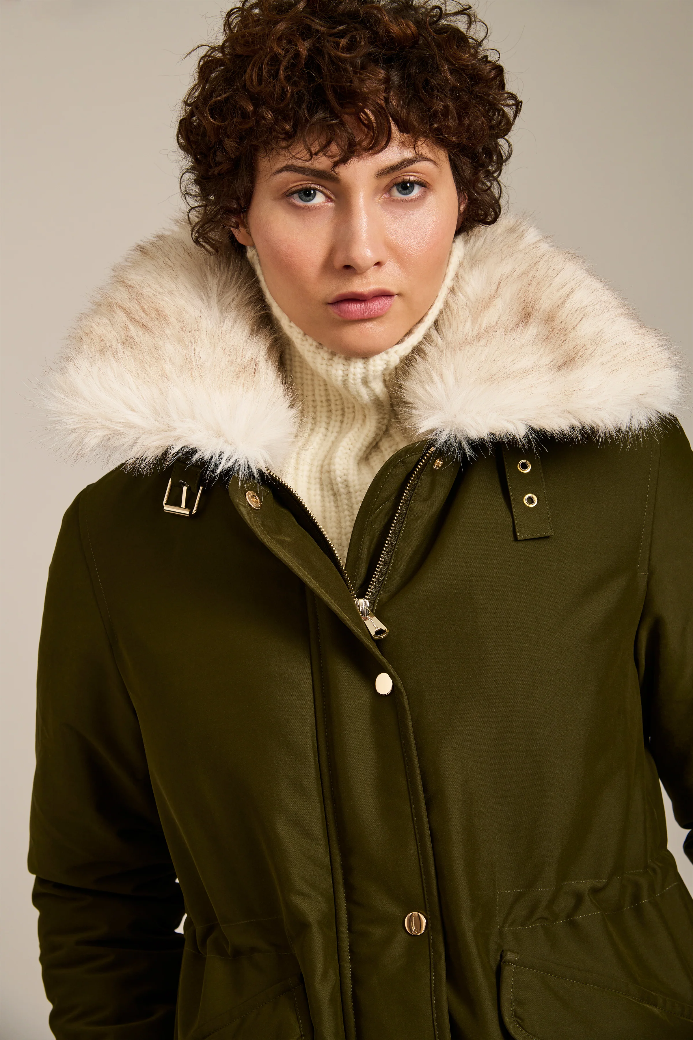Hazel Faux Fur Trim Parka - Image 4