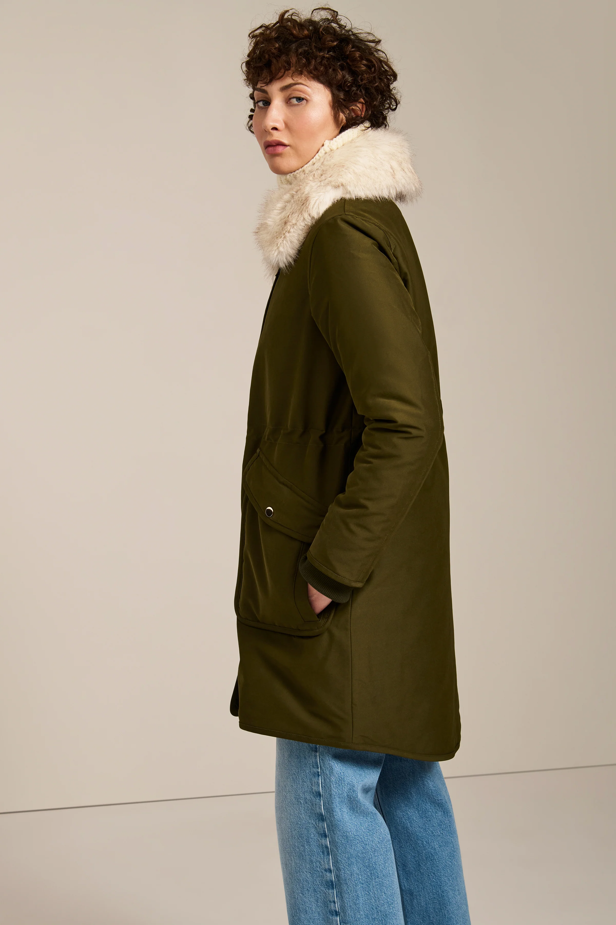 Hazel Faux Fur Trim Parka - Image 5
