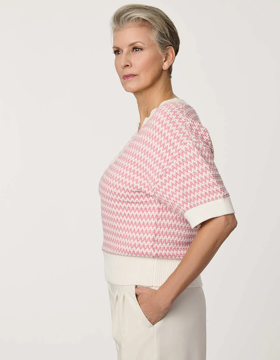 Jacquard Knit Popover Sweater - Image 4