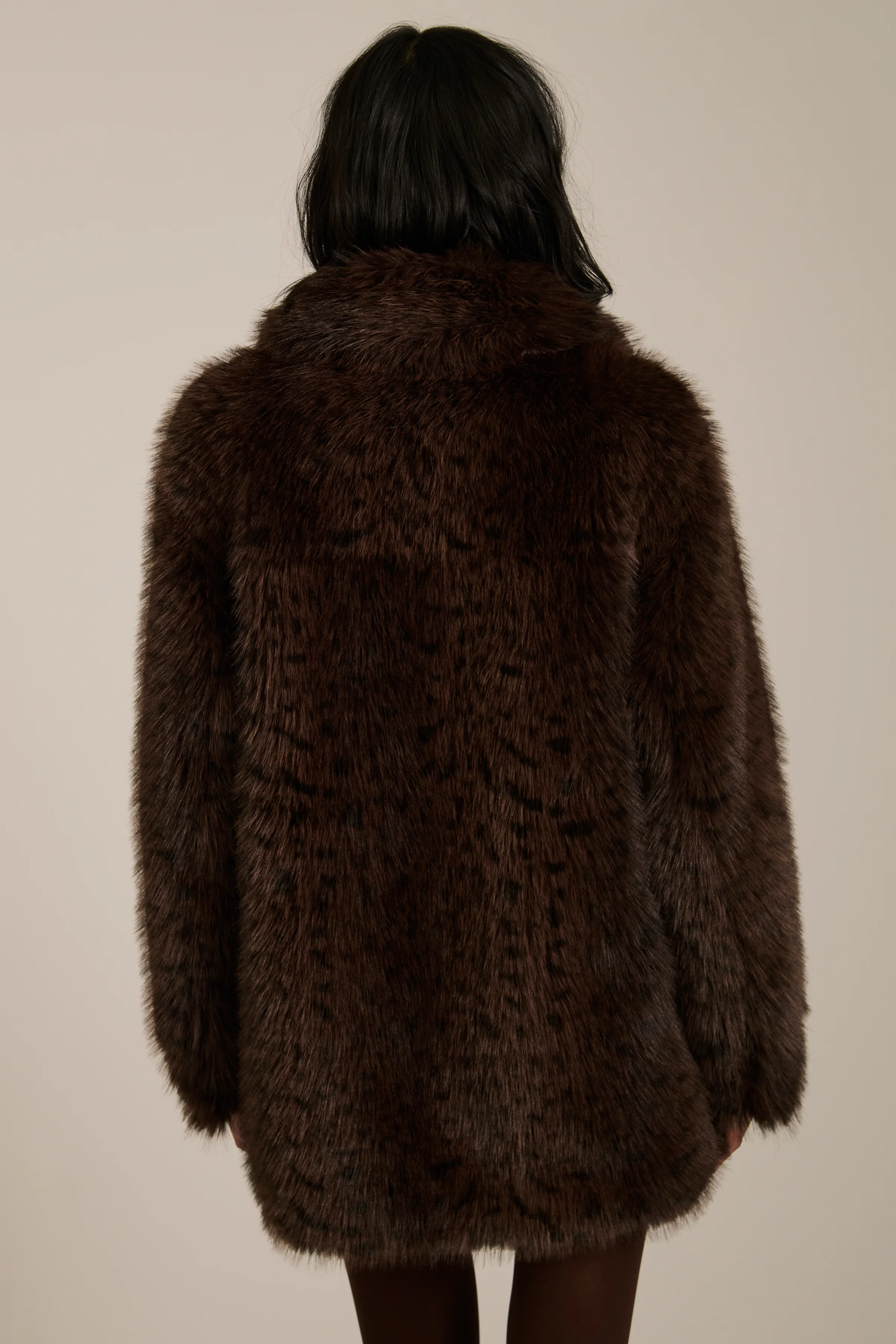 Margot Spotted Faux Fur Coat - Image 6