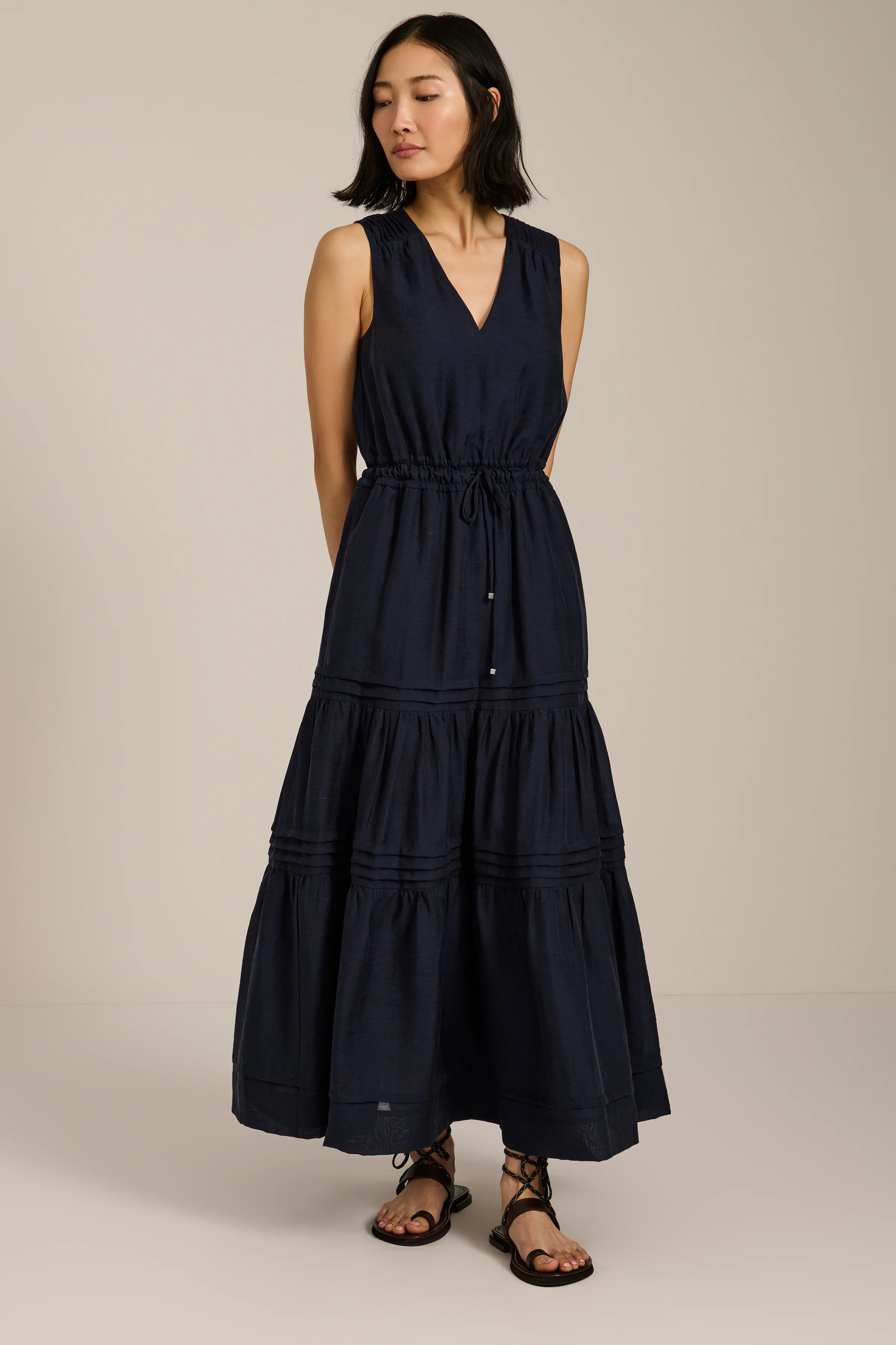 Pleated Maxi Tank Dress - Image 3