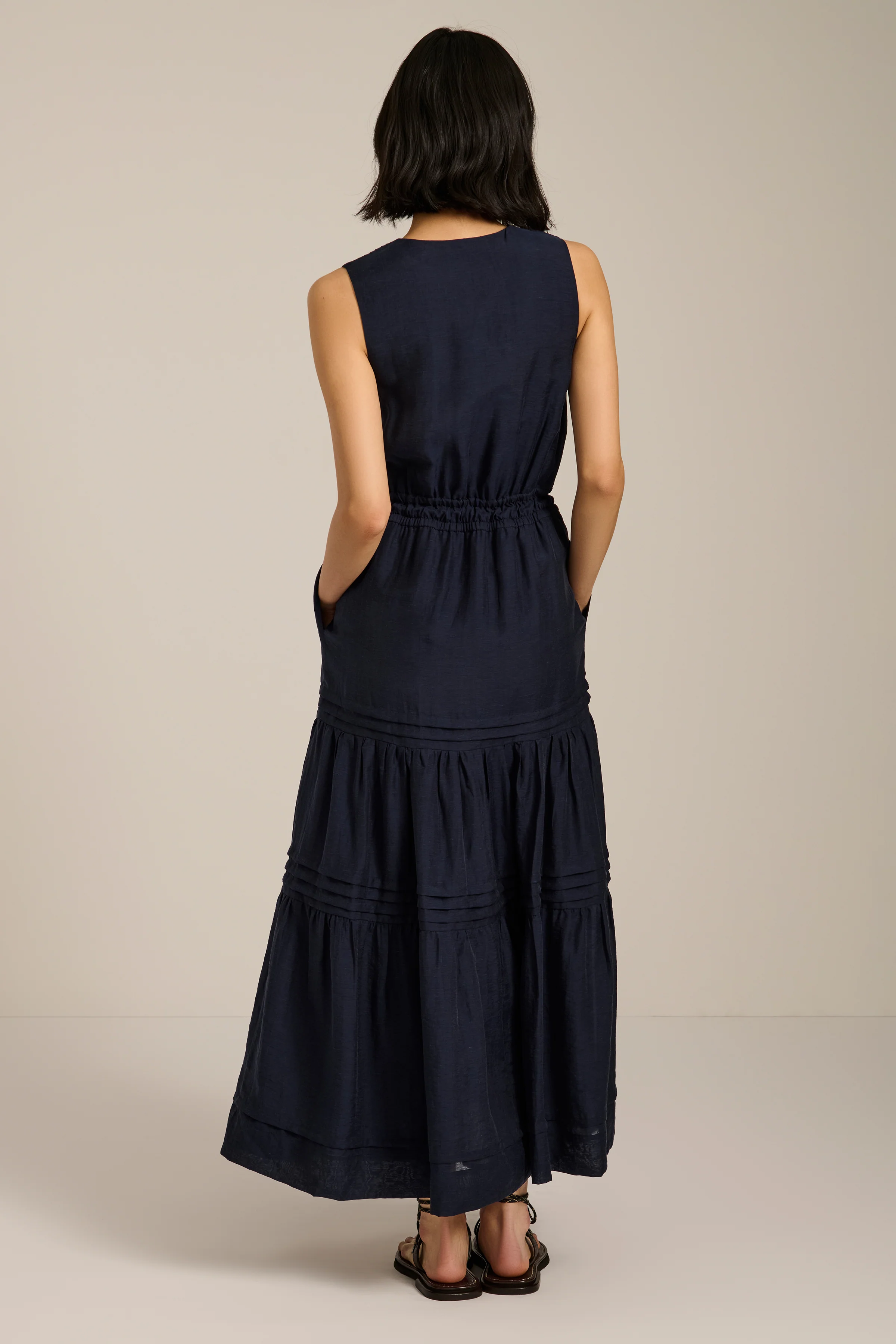 Pleated Maxi Tank Dress - Image 5
