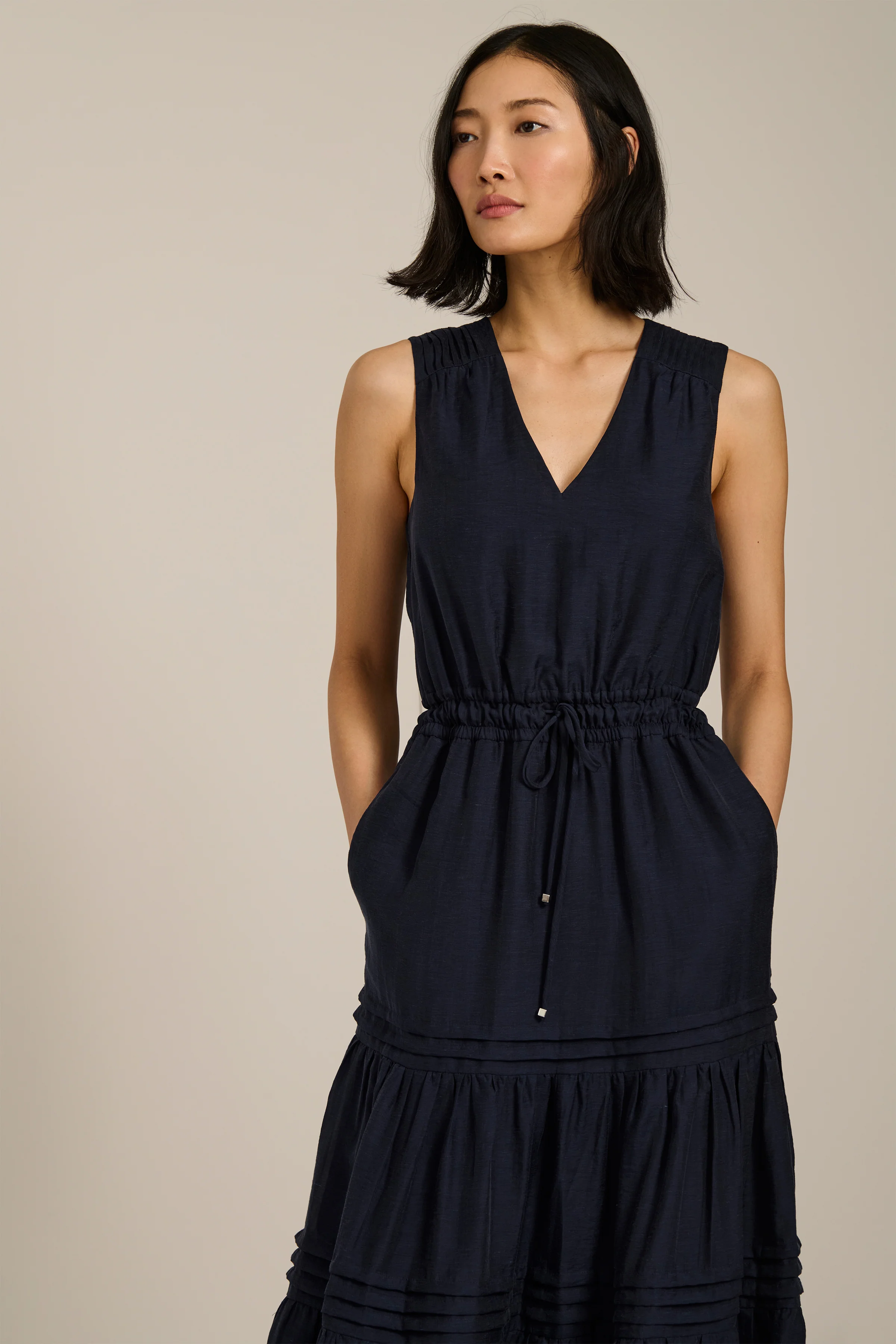 Pleated Maxi Tank Dress - Image 7
