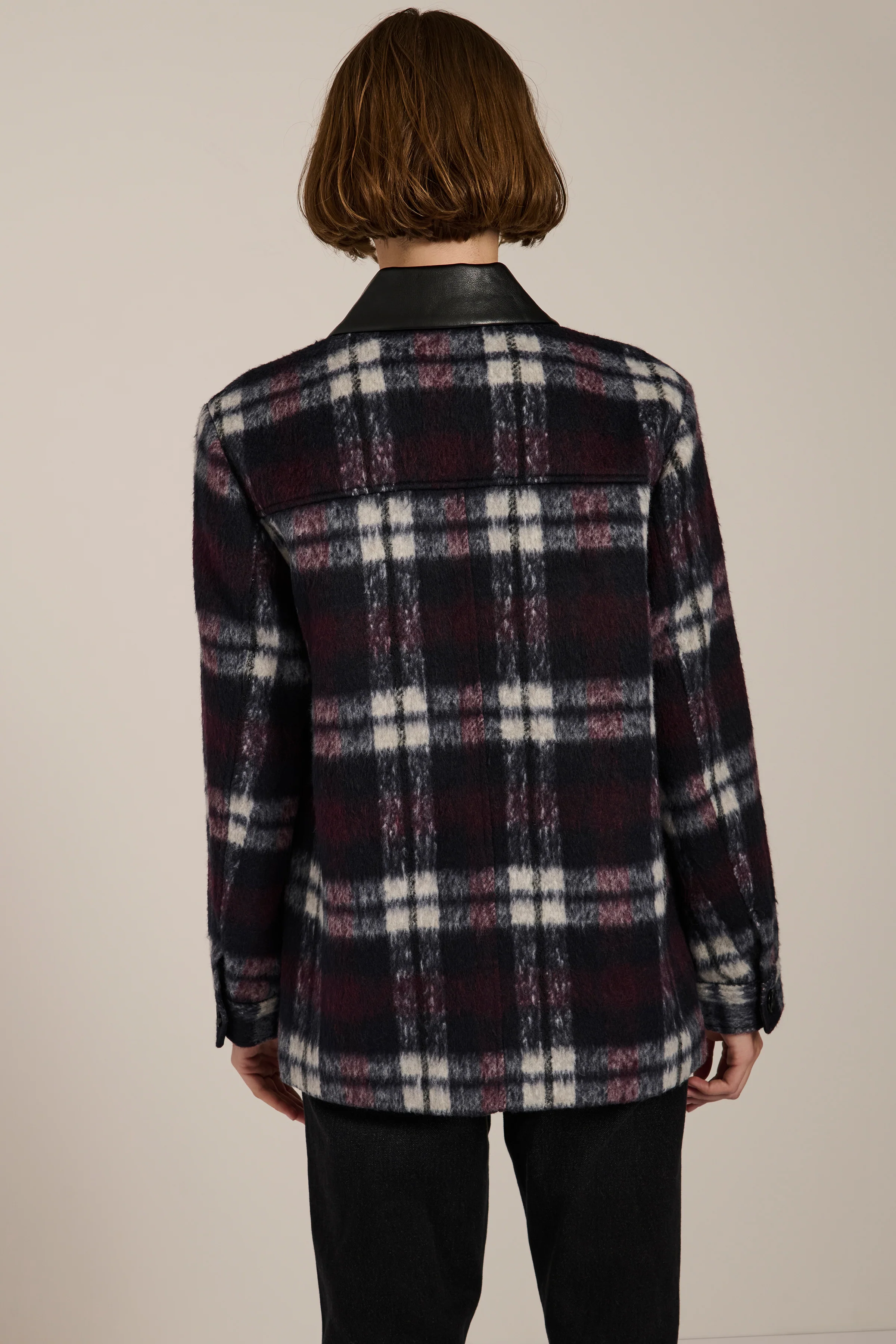 Quinn Brushed Plaid Shirt Jacket - Image 7