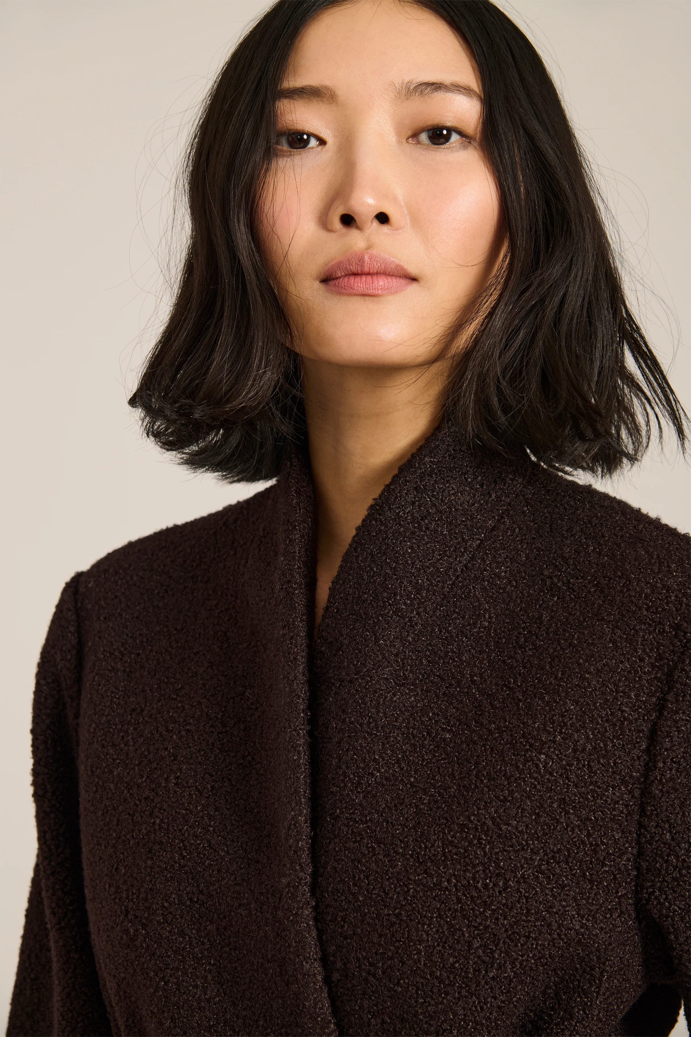Sinclair Belted Bouclé Wrap Coat - Image 5