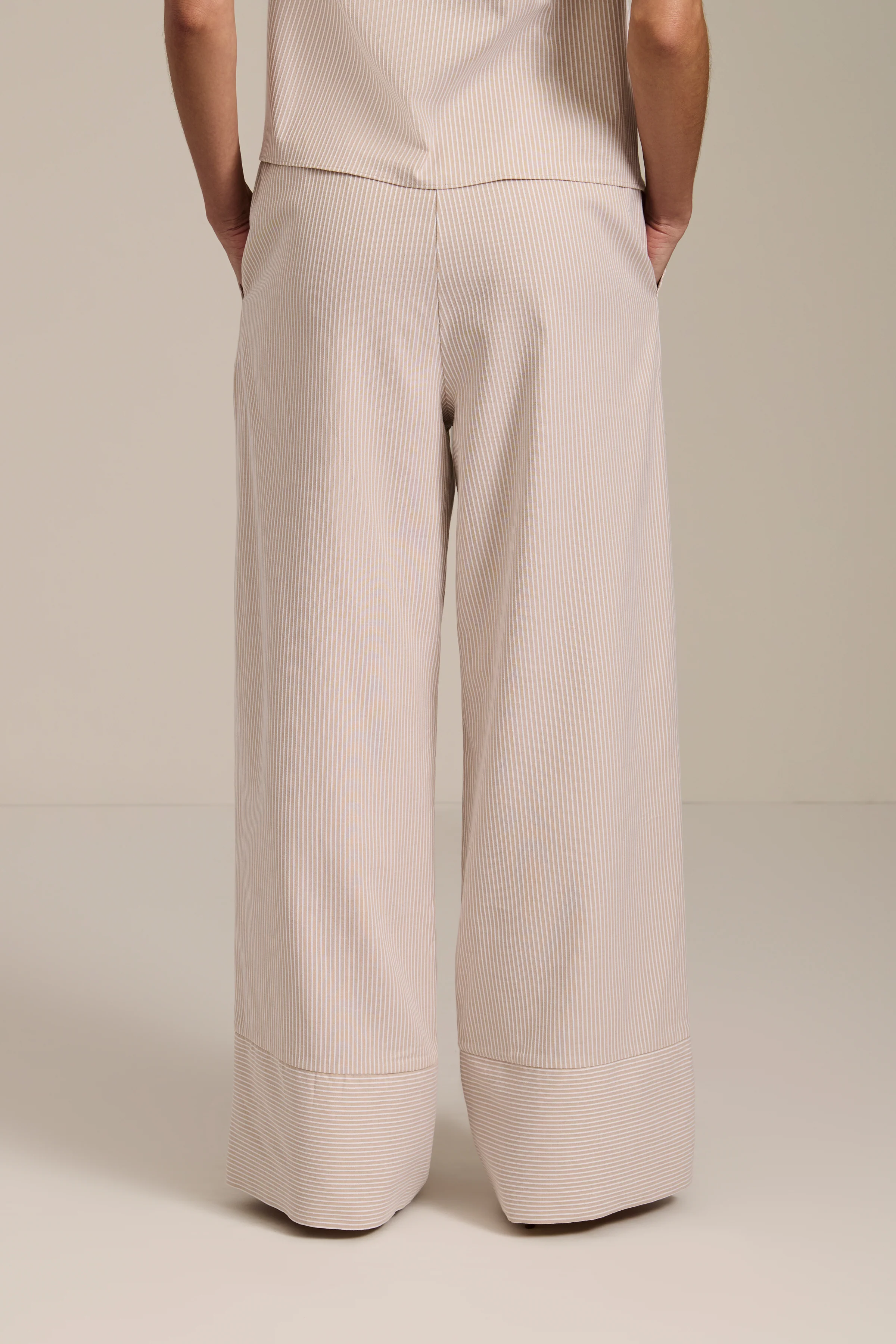 Striped Elastic Waist Wide Leg Pant - Image 3