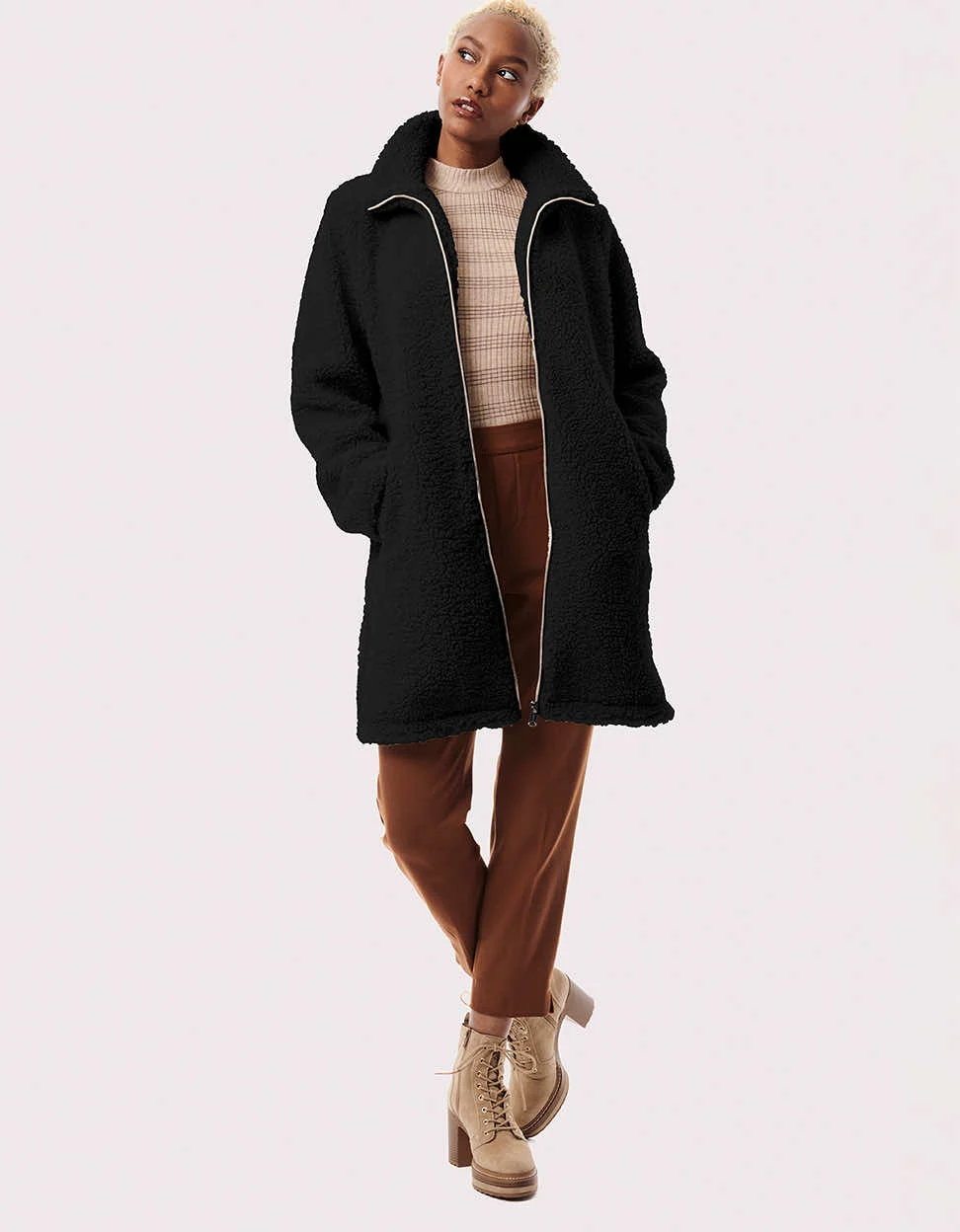 Teddy Touch Vegan Fur Coat