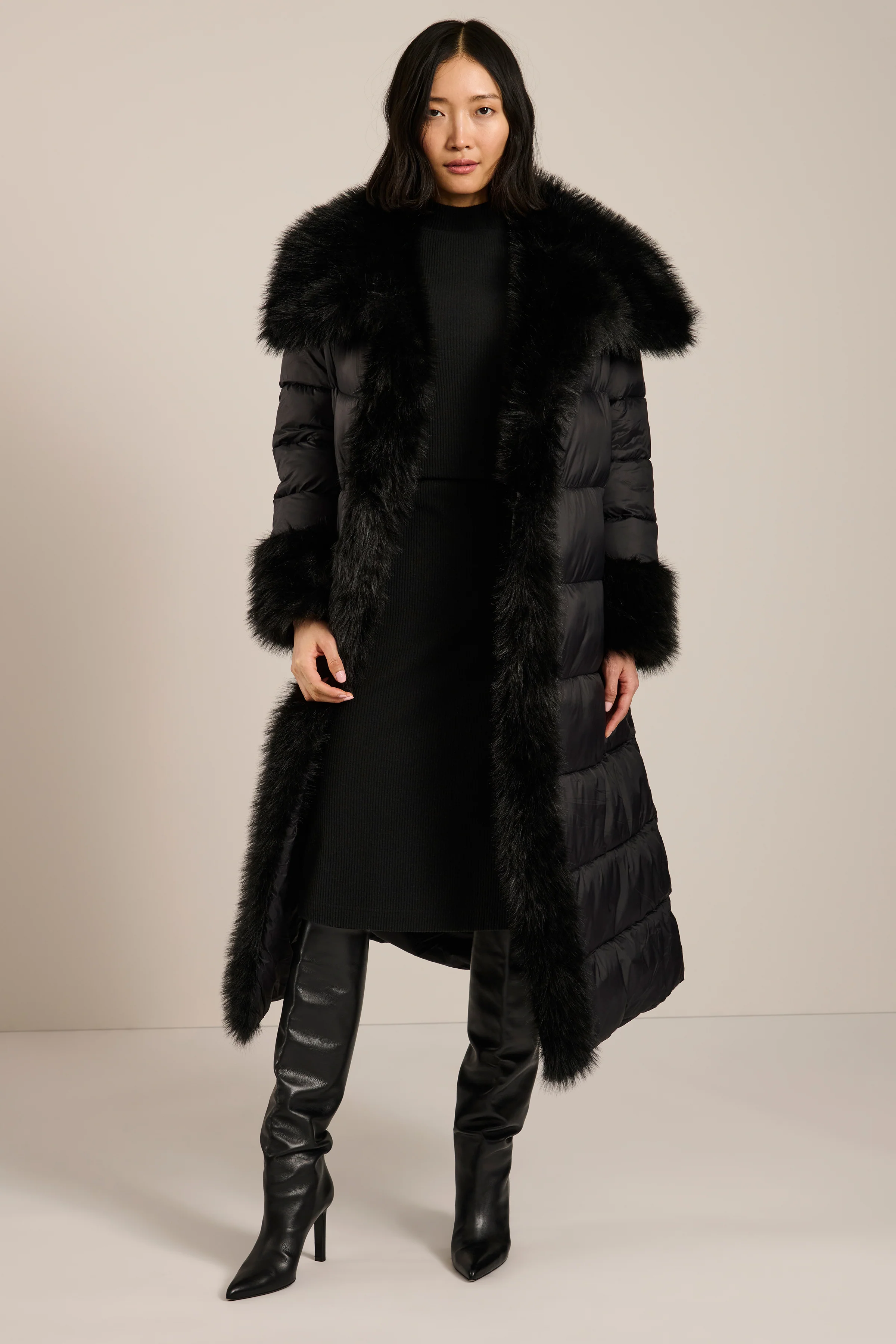 Vivienne Faux Fur Trim Puffer Coat - Image 3