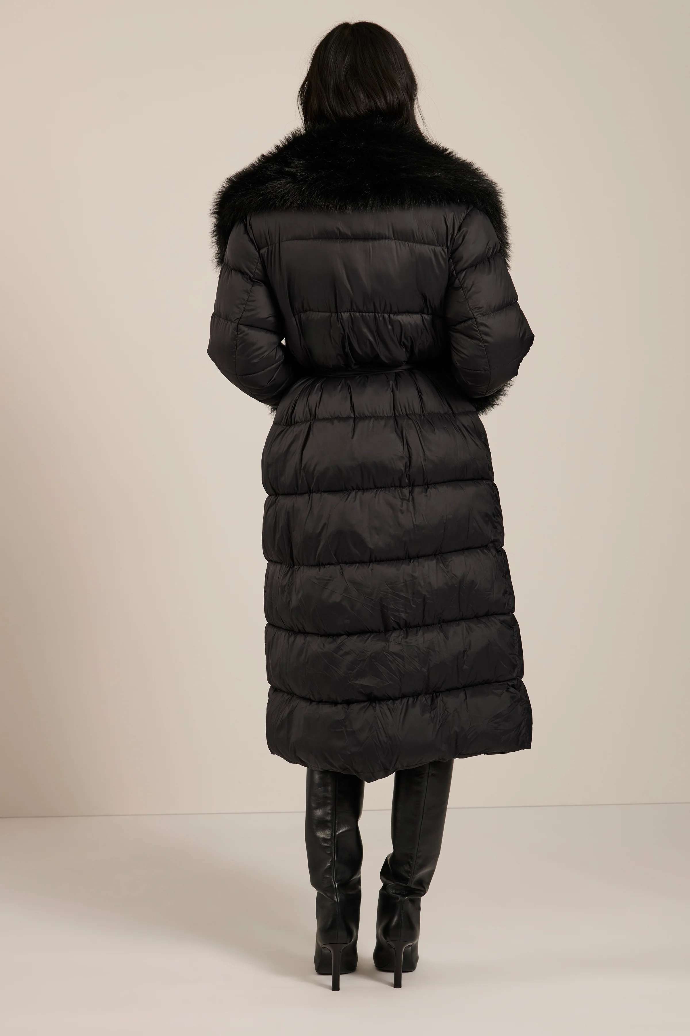 Vivienne Faux Fur Trim Puffer Coat - Image 6