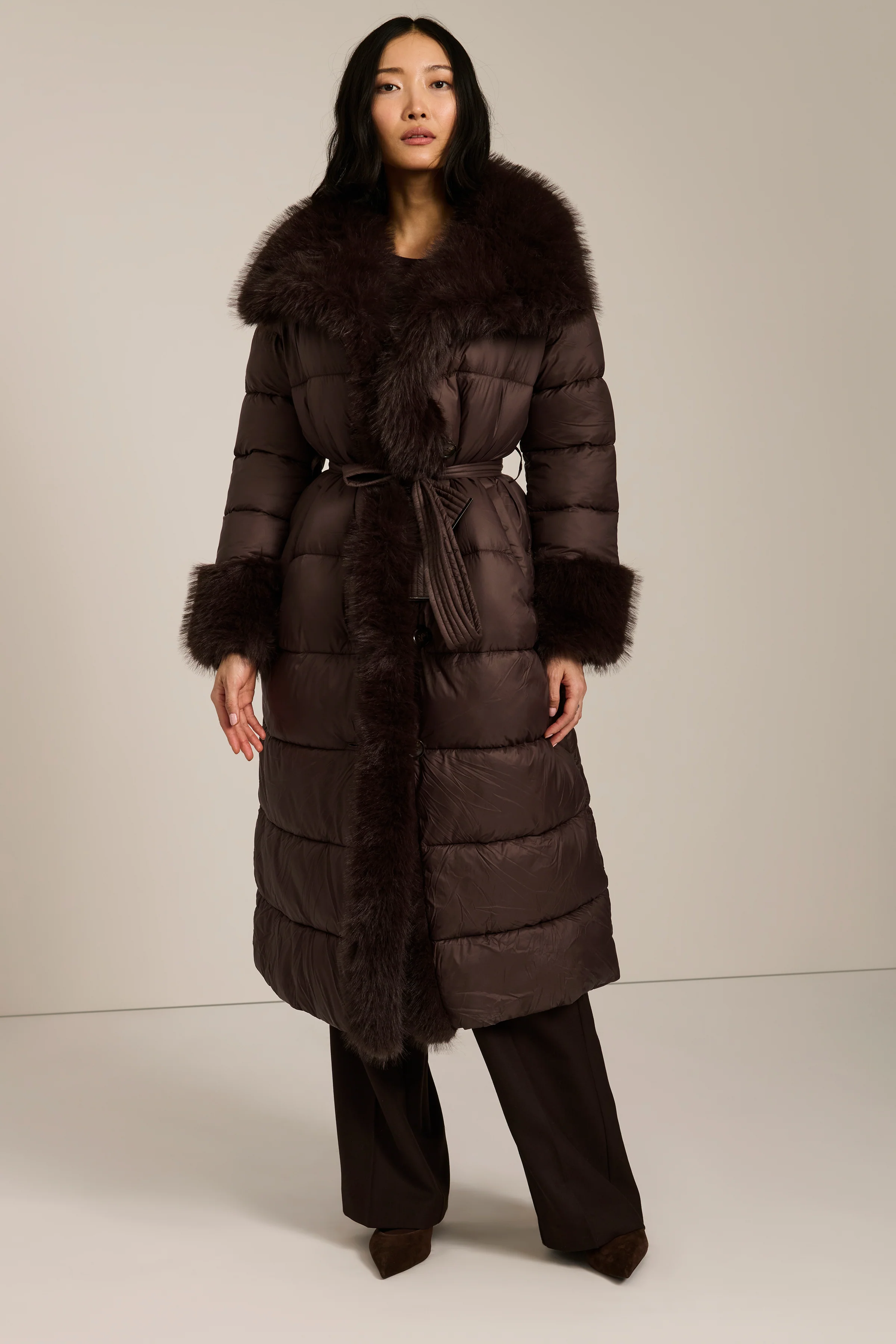Vivienne Faux Fur Trim Puffer Coat - Image 4