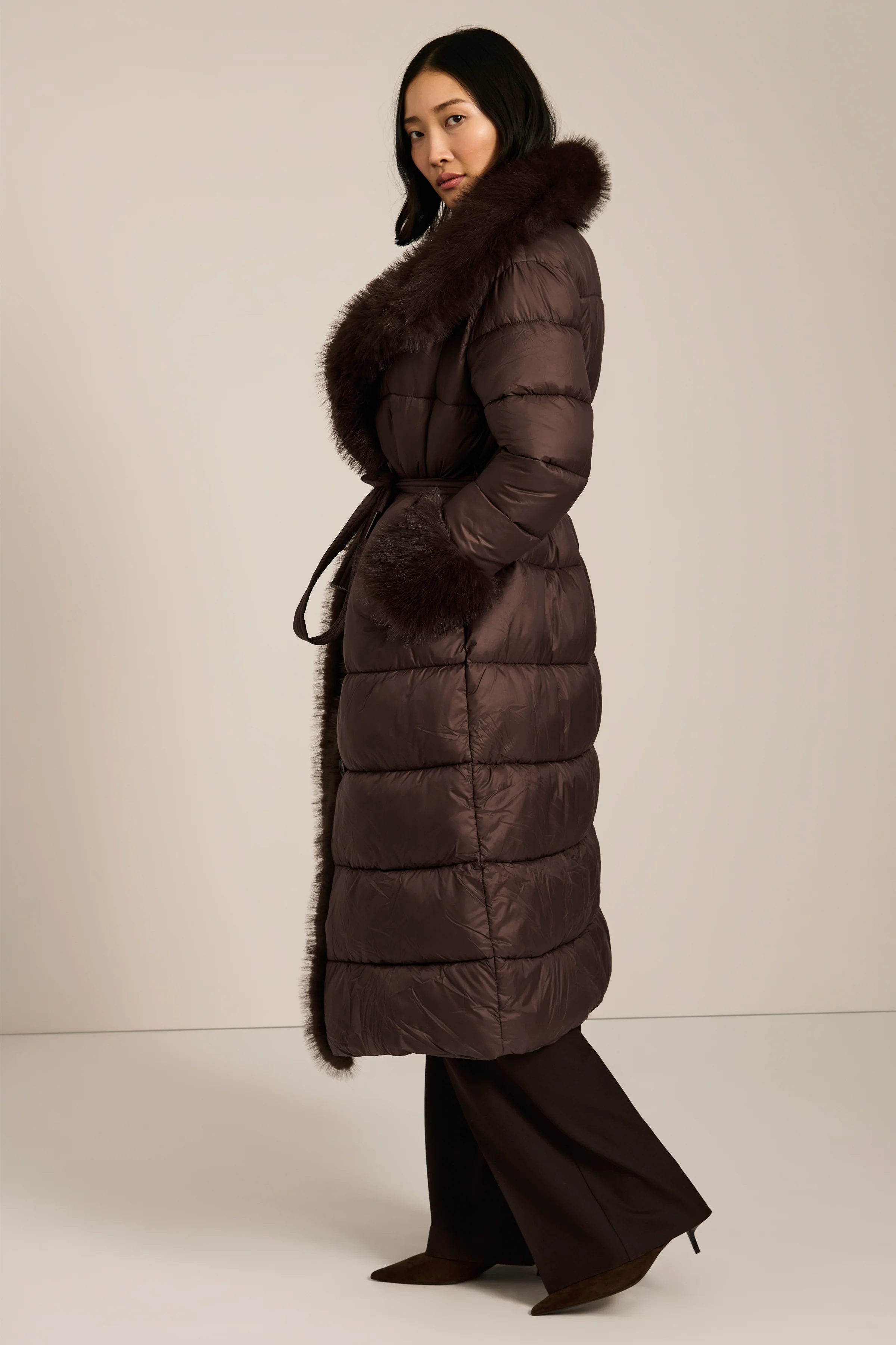 Vivienne Faux Fur Trim Puffer Coat - Image 5