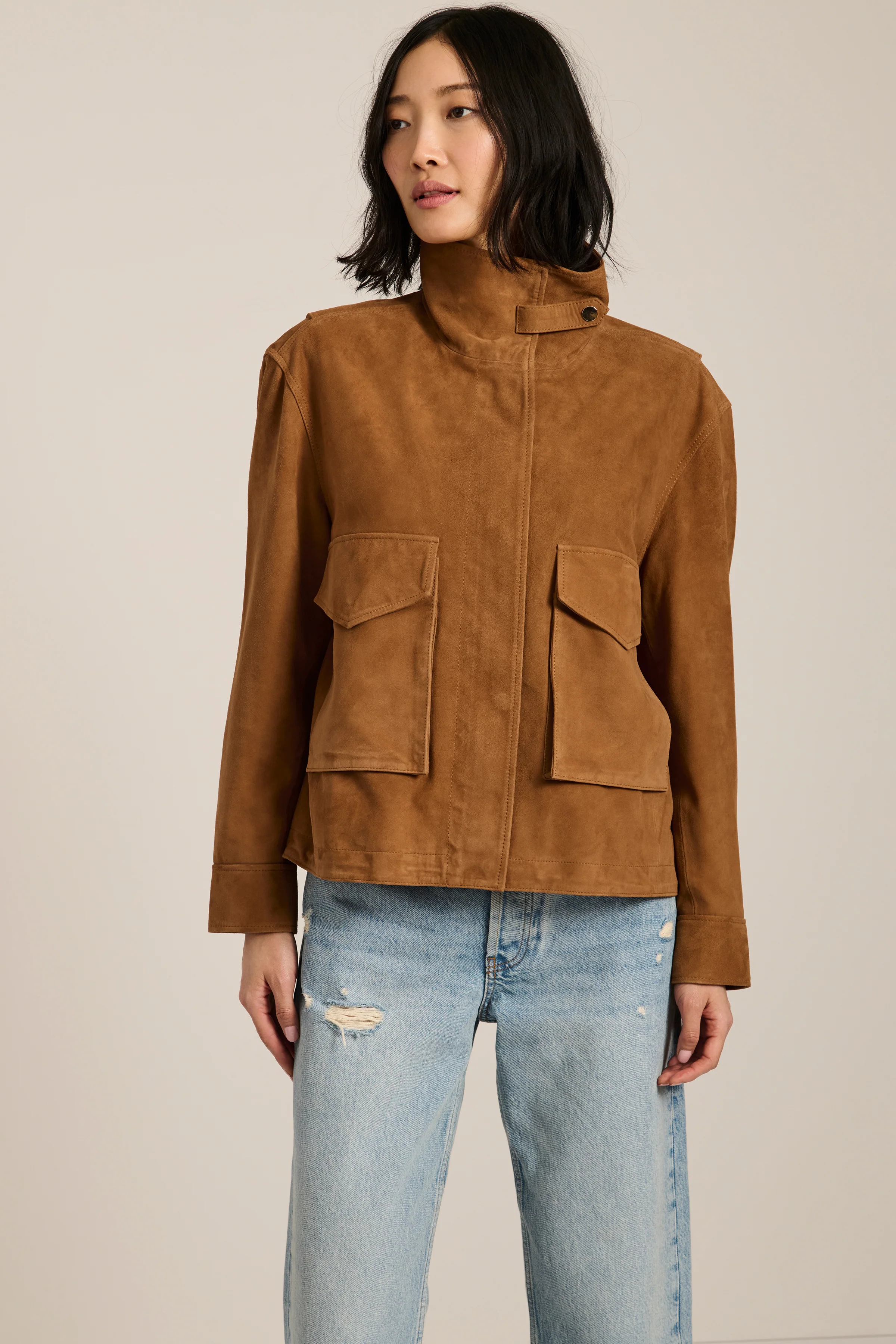 Warren Suede Utility Jacket - Image 3