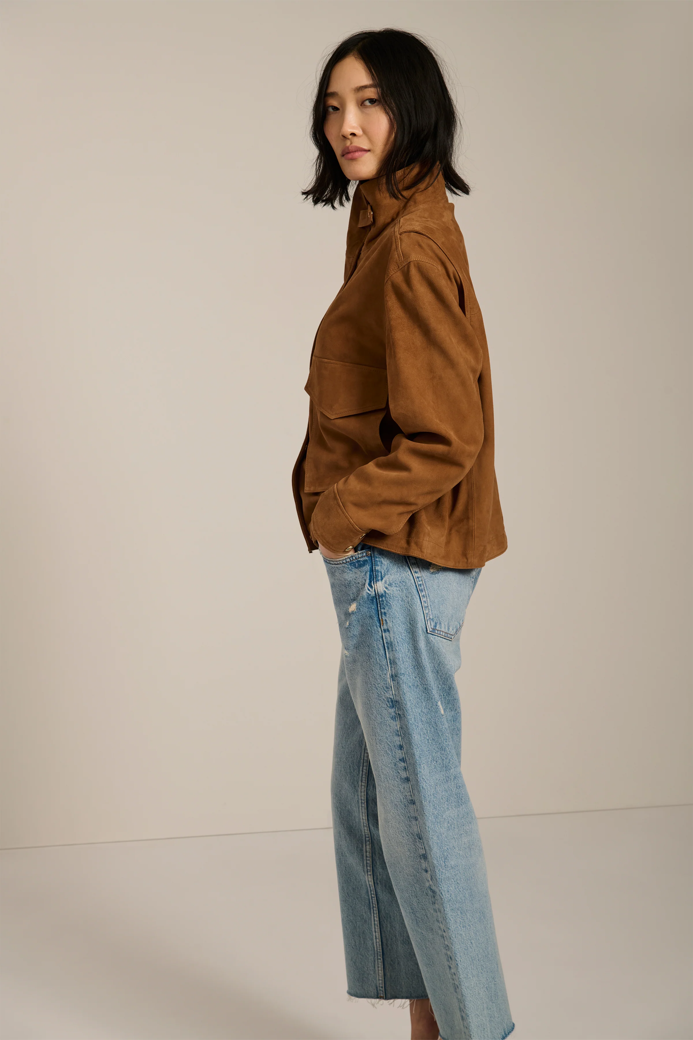 Warren Suede Utility Jacket - Image 4