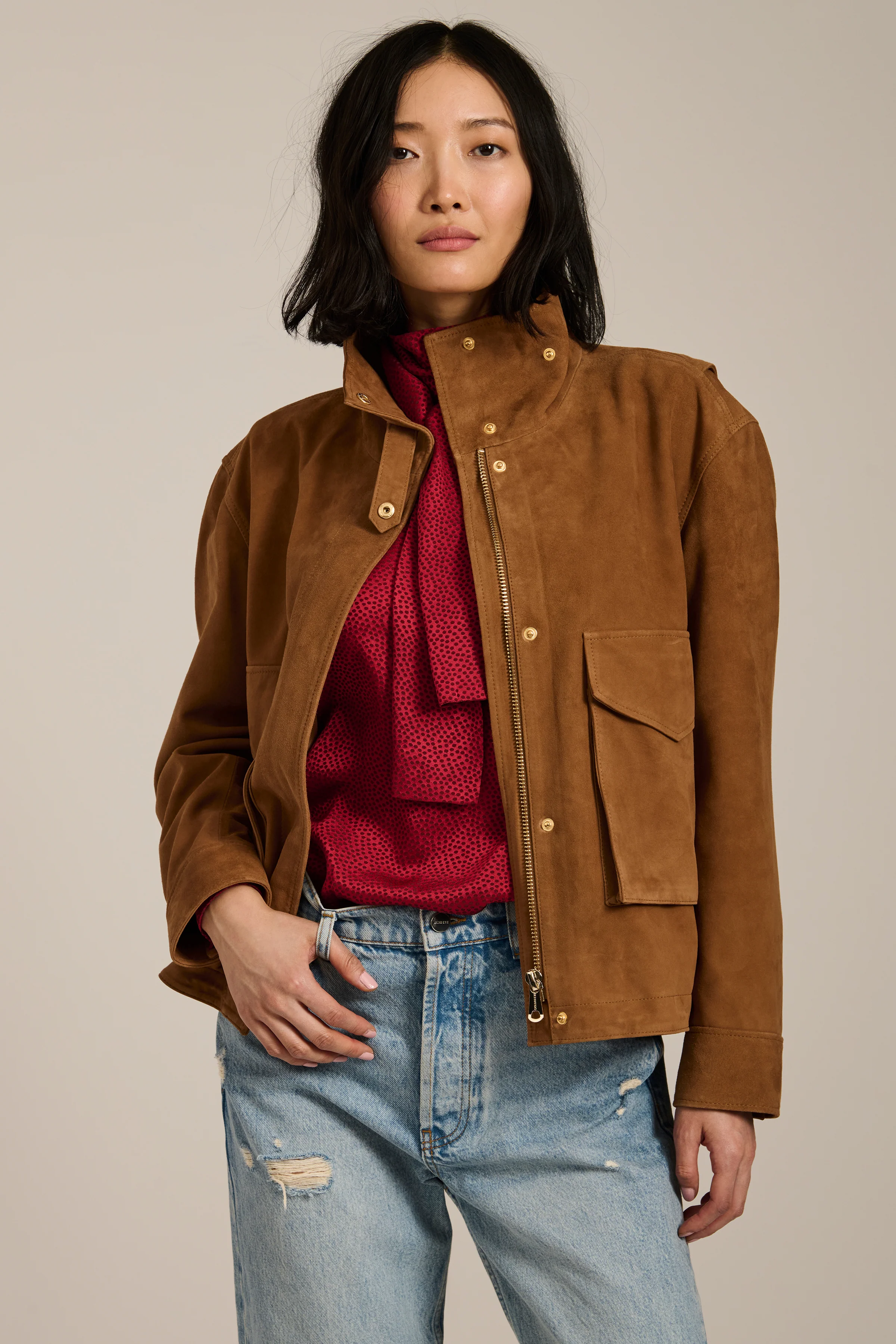 Warren Suede Utility Jacket - Image 5
